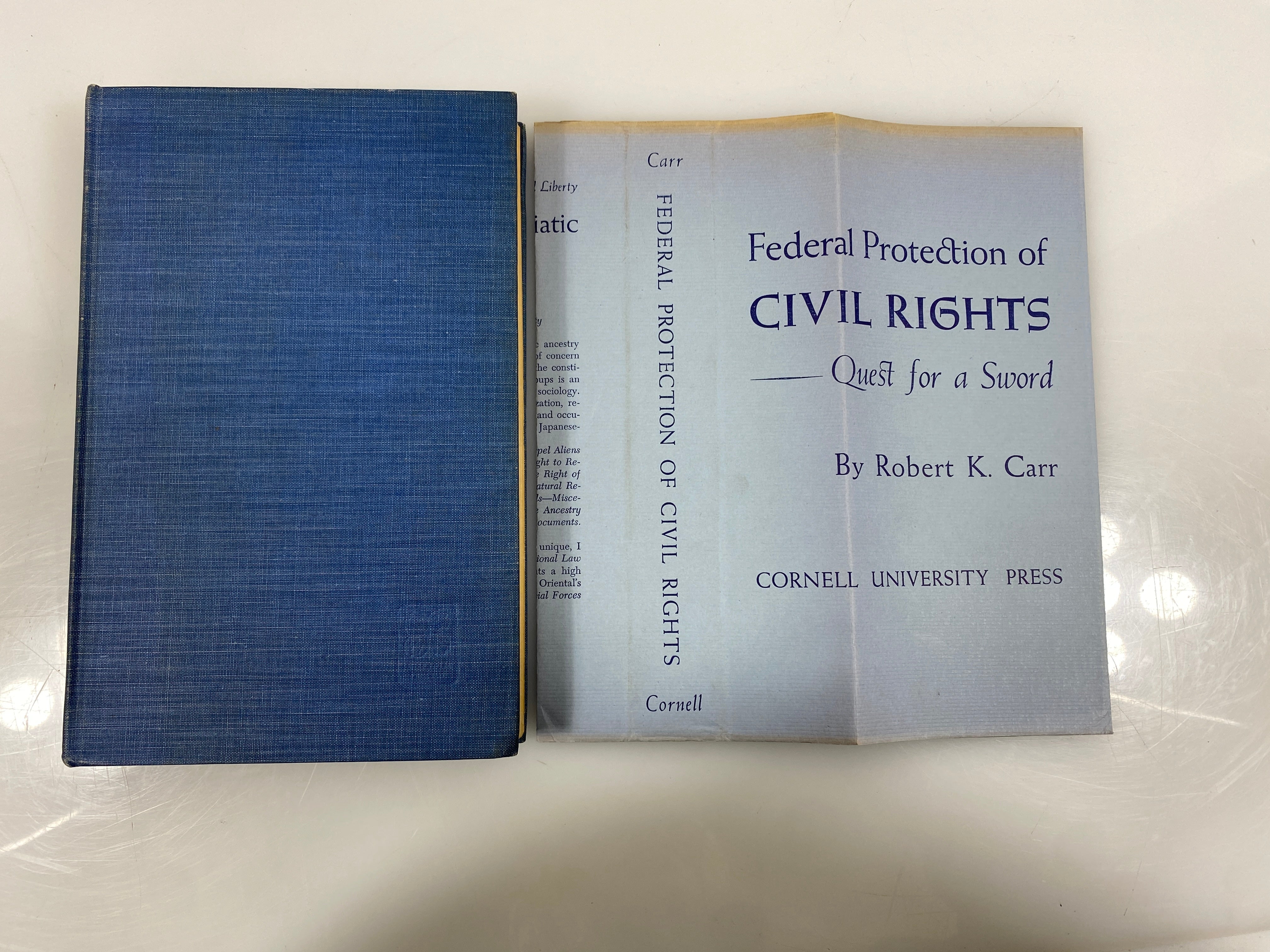 Federal Protection of Civil Rights Quest for a Sword by Carr 1947 Vintage HC