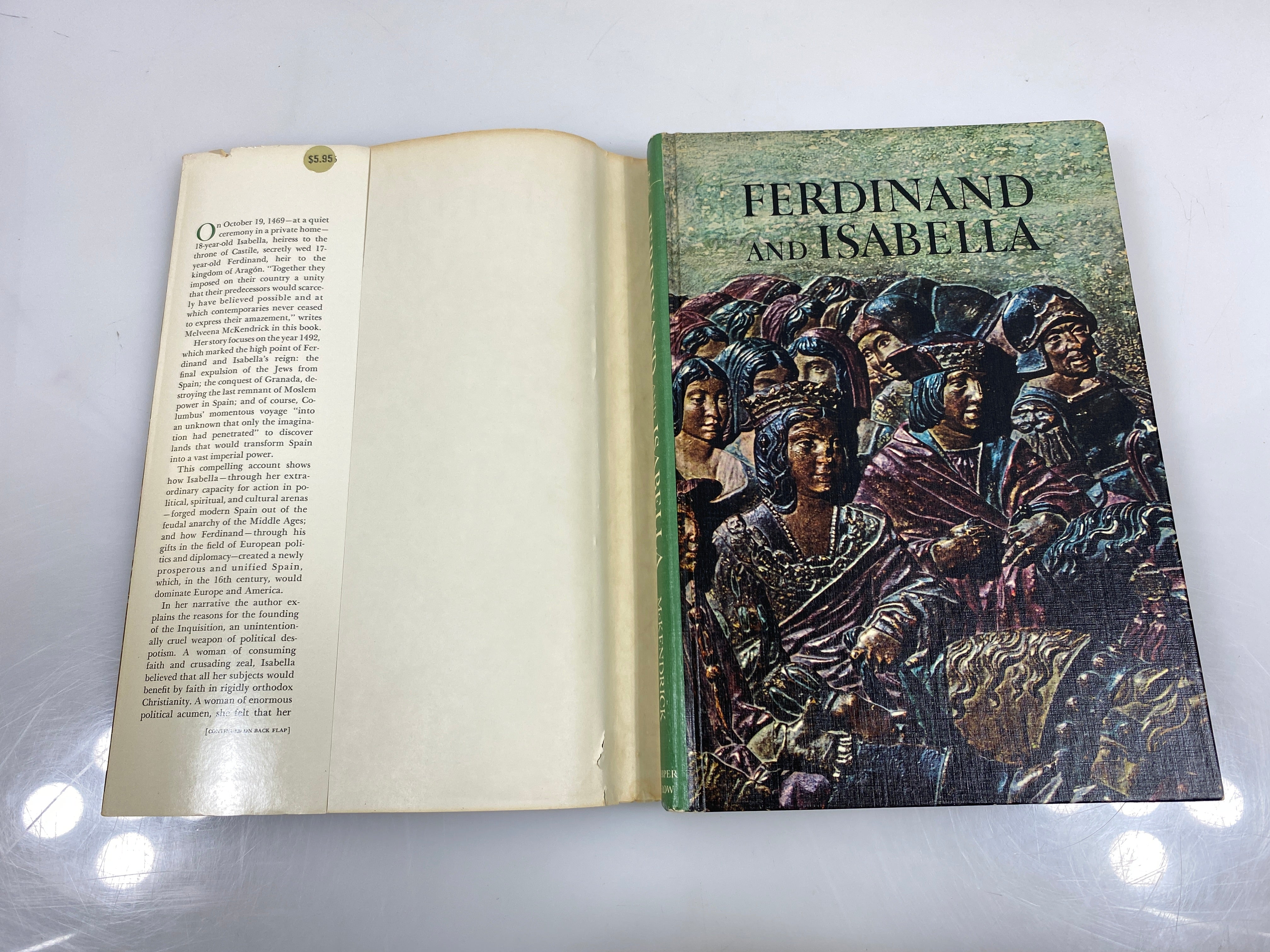 Ferdinand and Isabella by Elliott Horizon Caravel Book 1968 HCDJ
