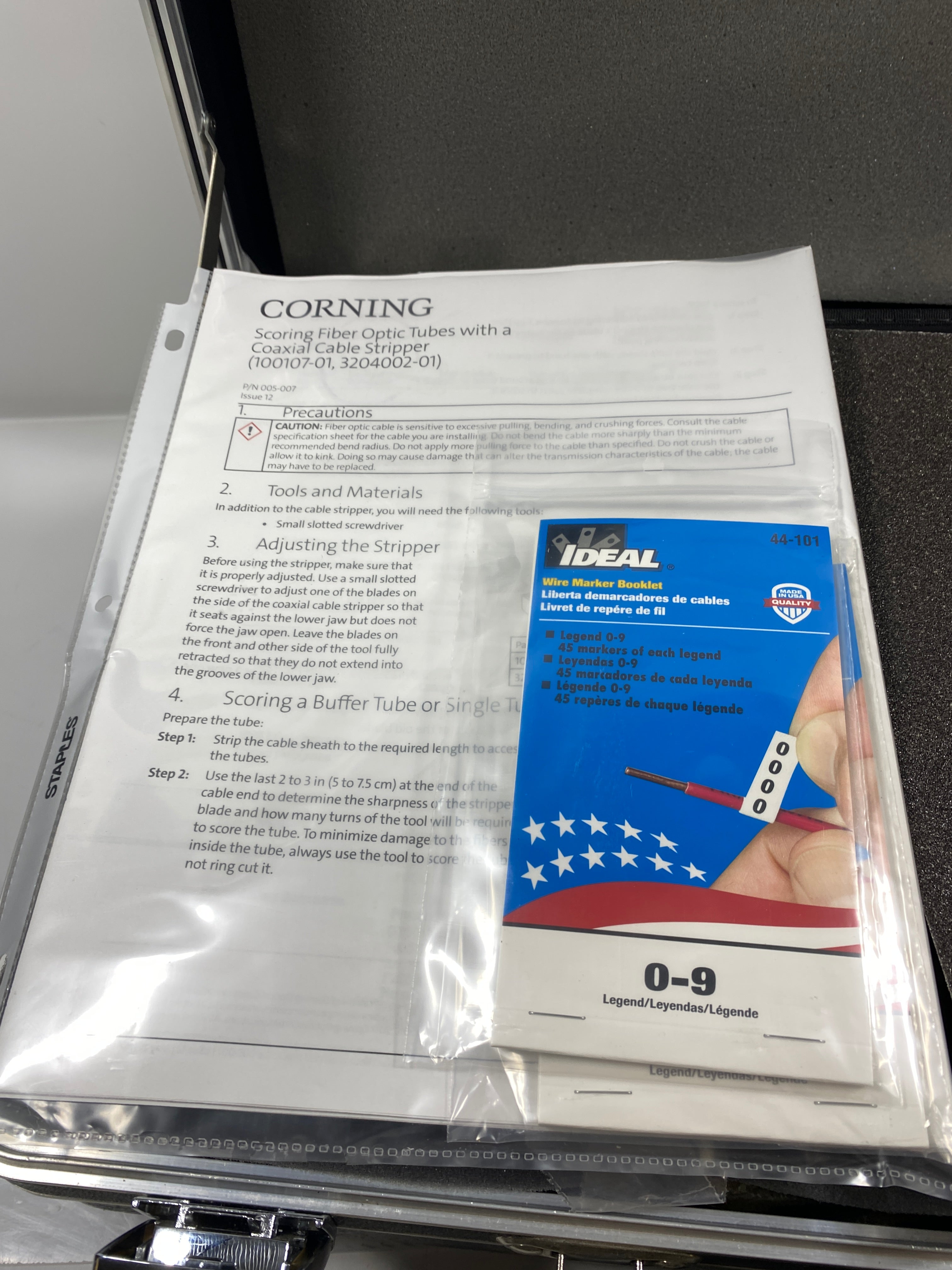 Fiber Optics Fusion Splice Consumables Kit