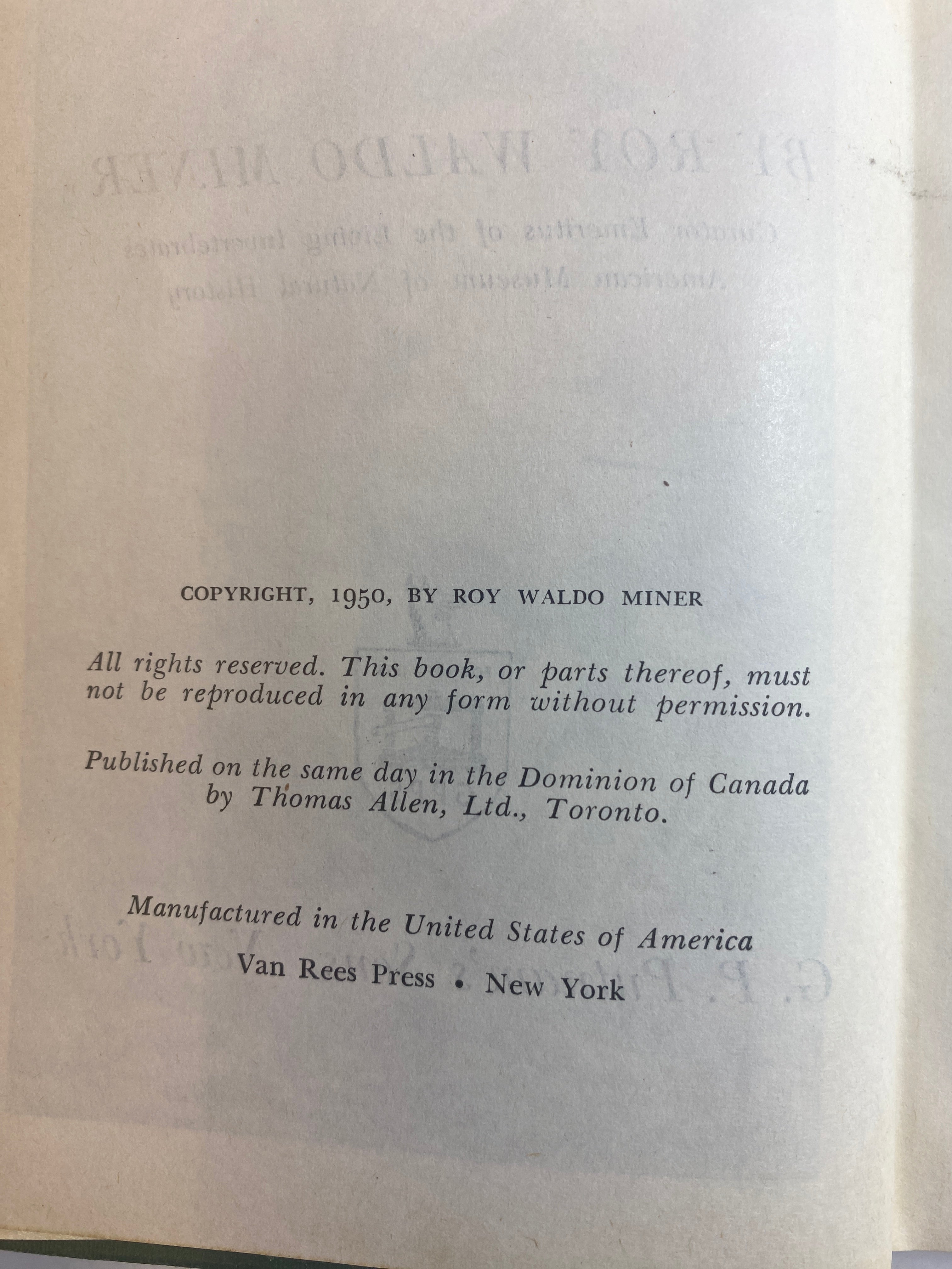 Field Book of Seashore Life Roy Waldo Miner HCDJ 1950