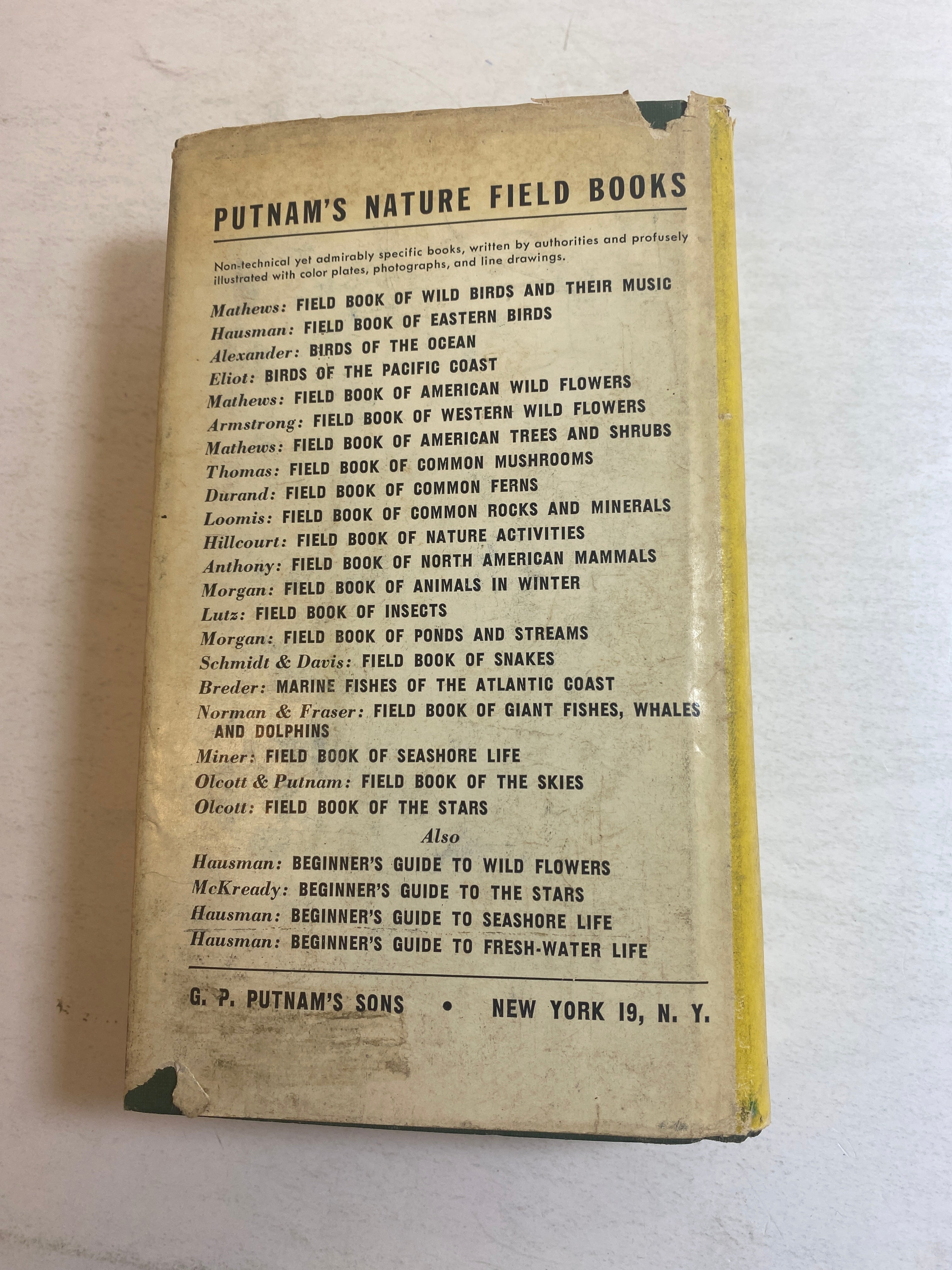 Field Book of Seashore Life Roy Waldo Miner HCDJ 1950