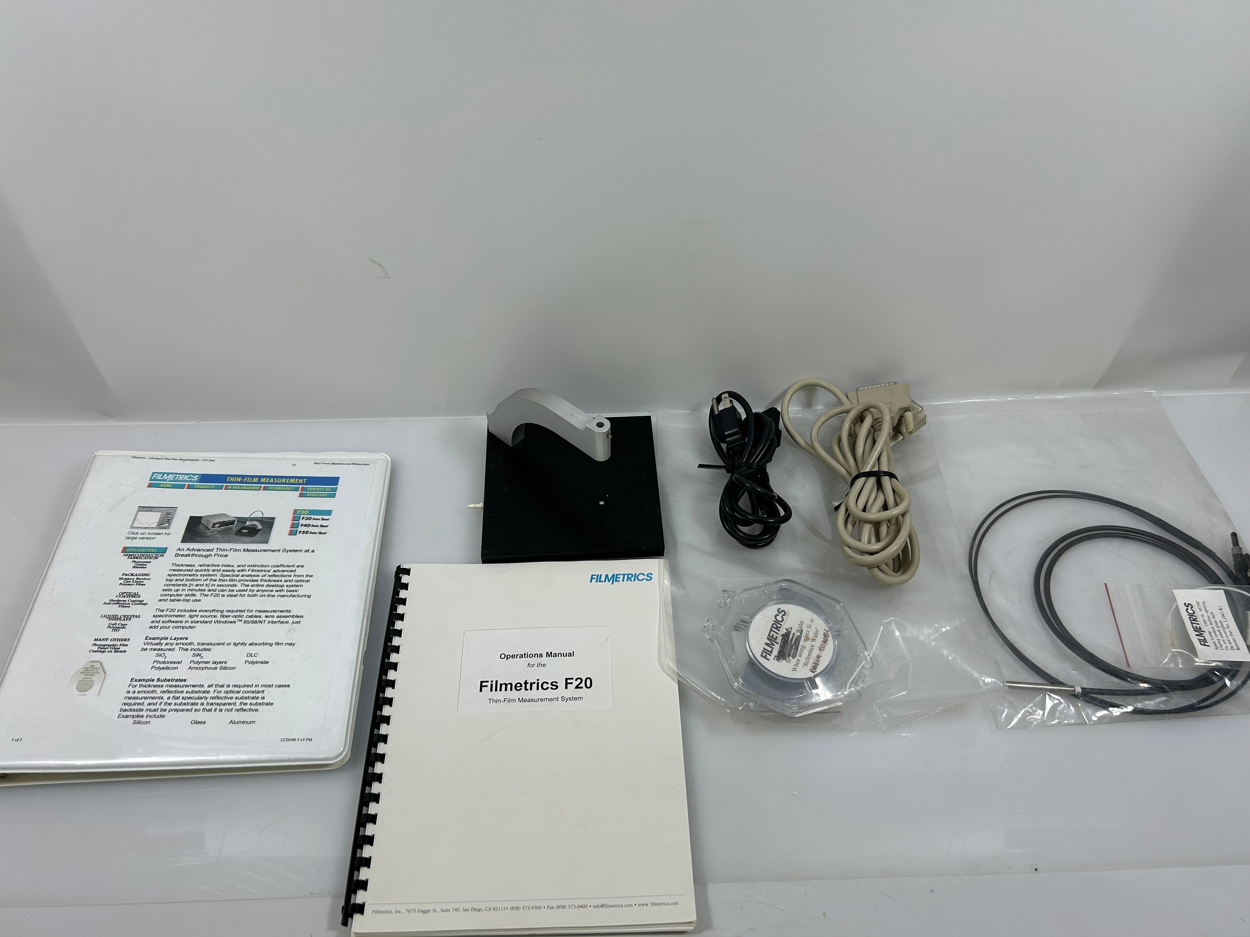 Filmetrics F20 Spectroscopic Reflectometry System