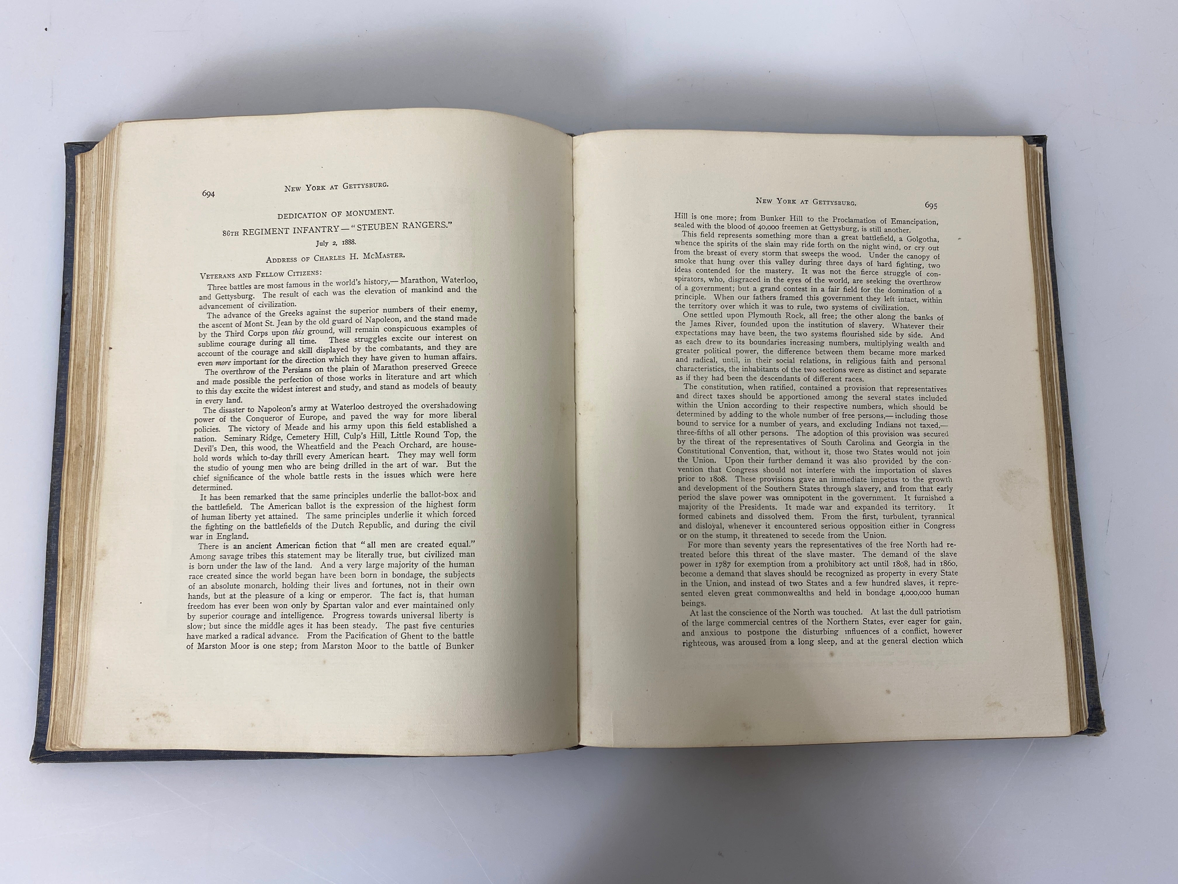 Final Report on the Battlefield of Gettysburg Vol II 1900 HC