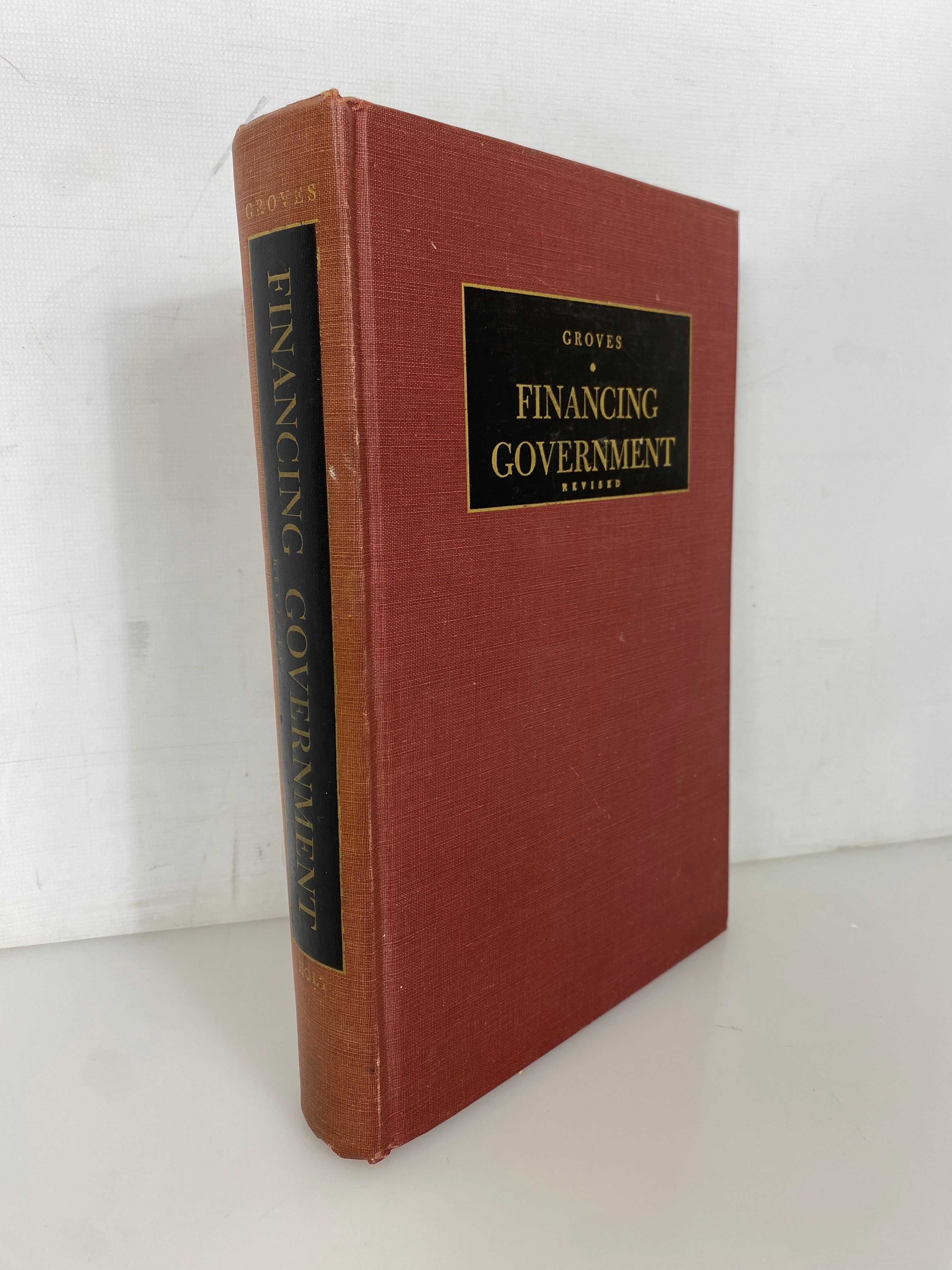 Financing Government by Harold Groves 1948 Rare Vintage HC