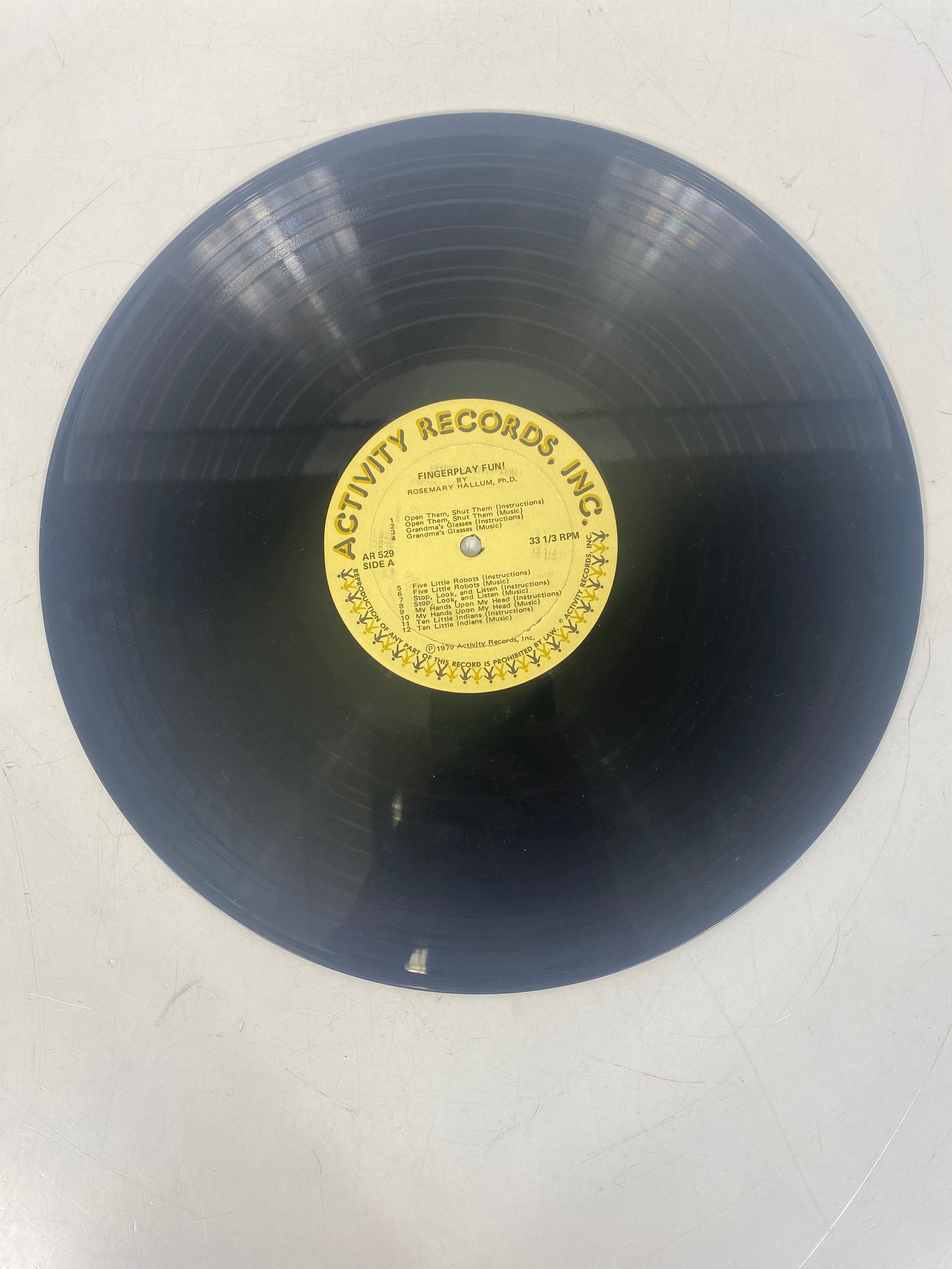Fingerplay Fun! Children's Vinyl Record Rosemary Hallum PhD Vinyl Record