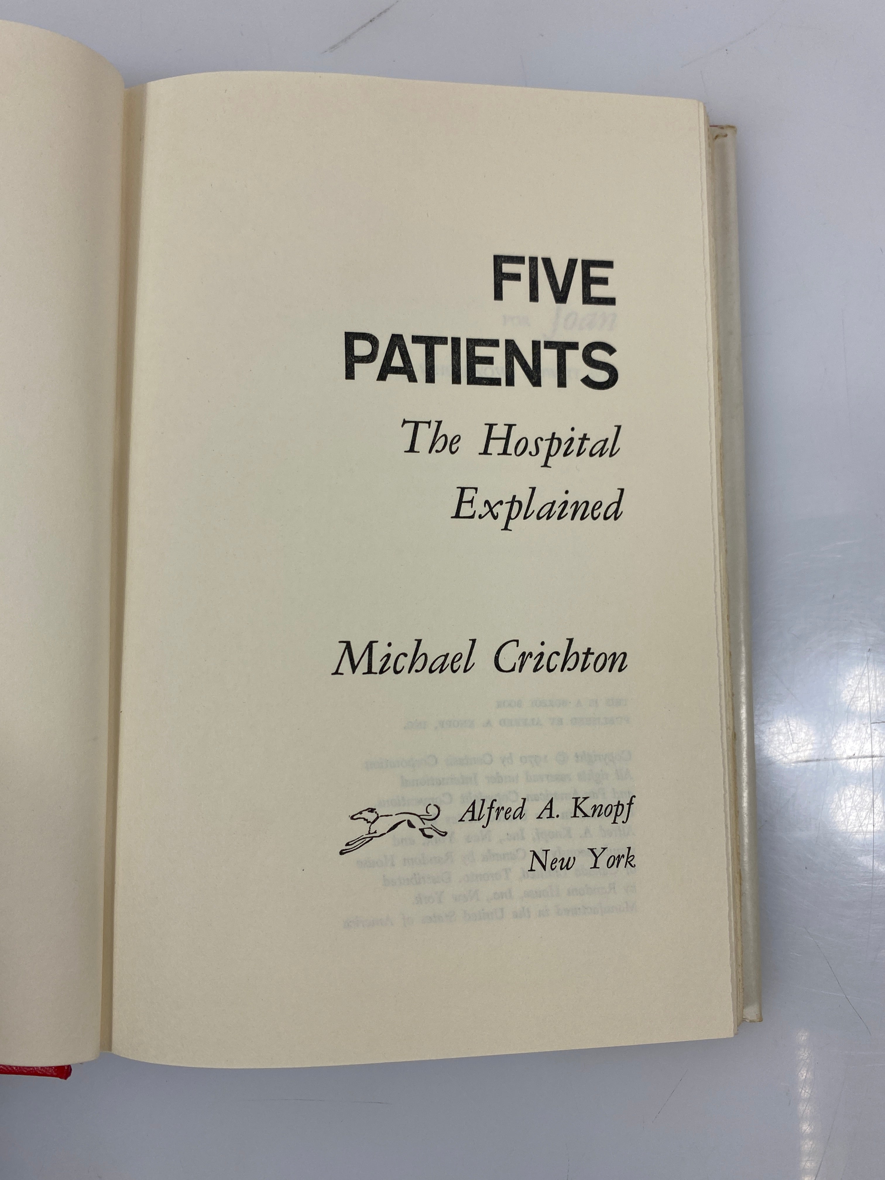 Five Patients the Hospital Explained Crichton 1970 HCDJ