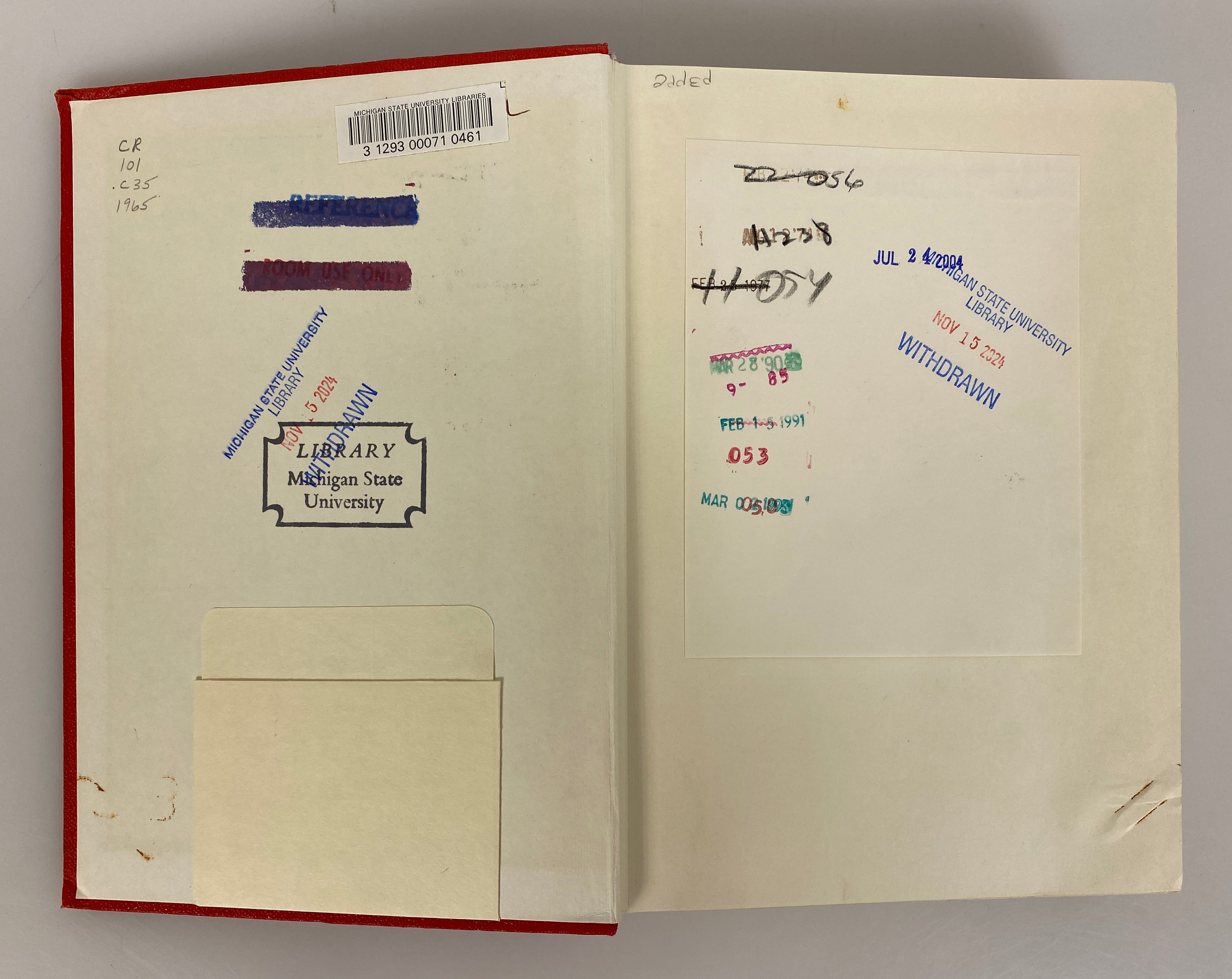 Flags of the World by Barraclough 1965 Revised Ed Ex-Library HC