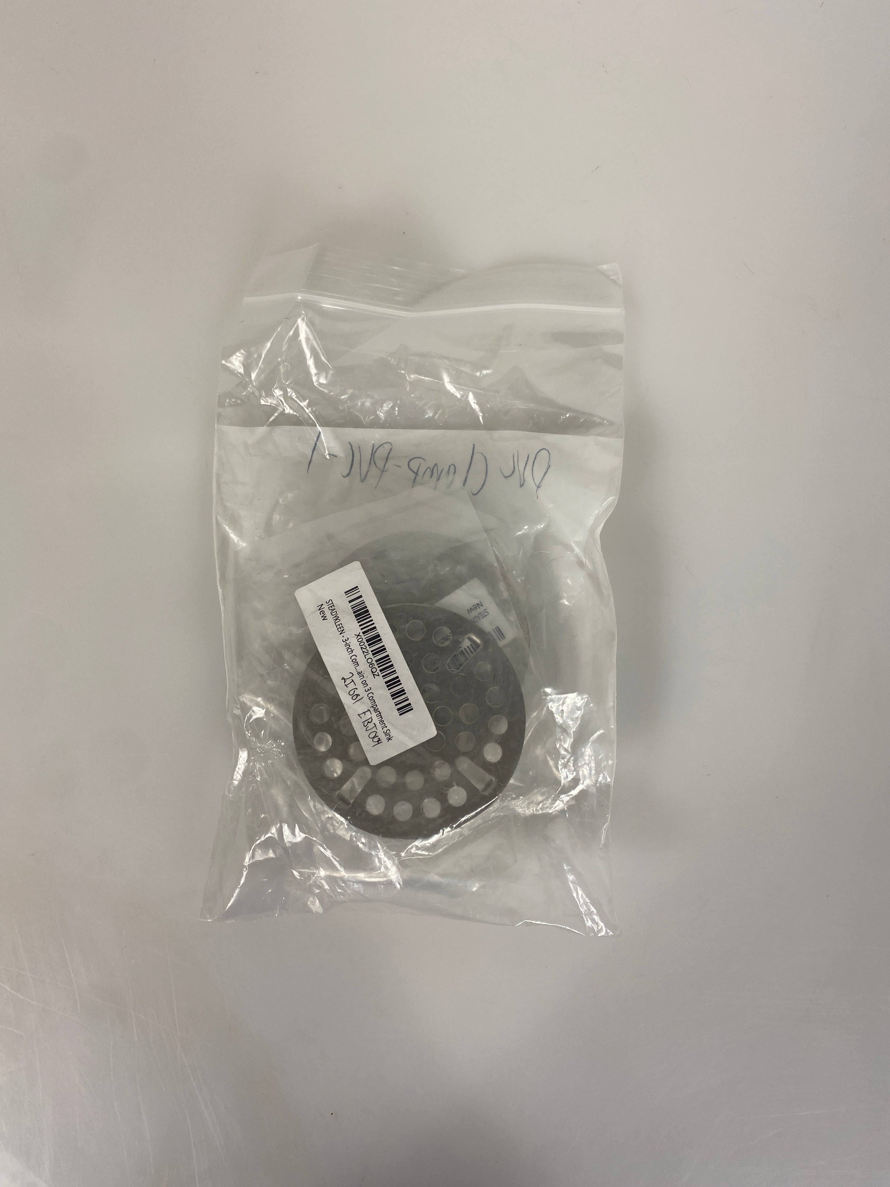 Flat S.S. Strainer for 3" Sink Pack of 3