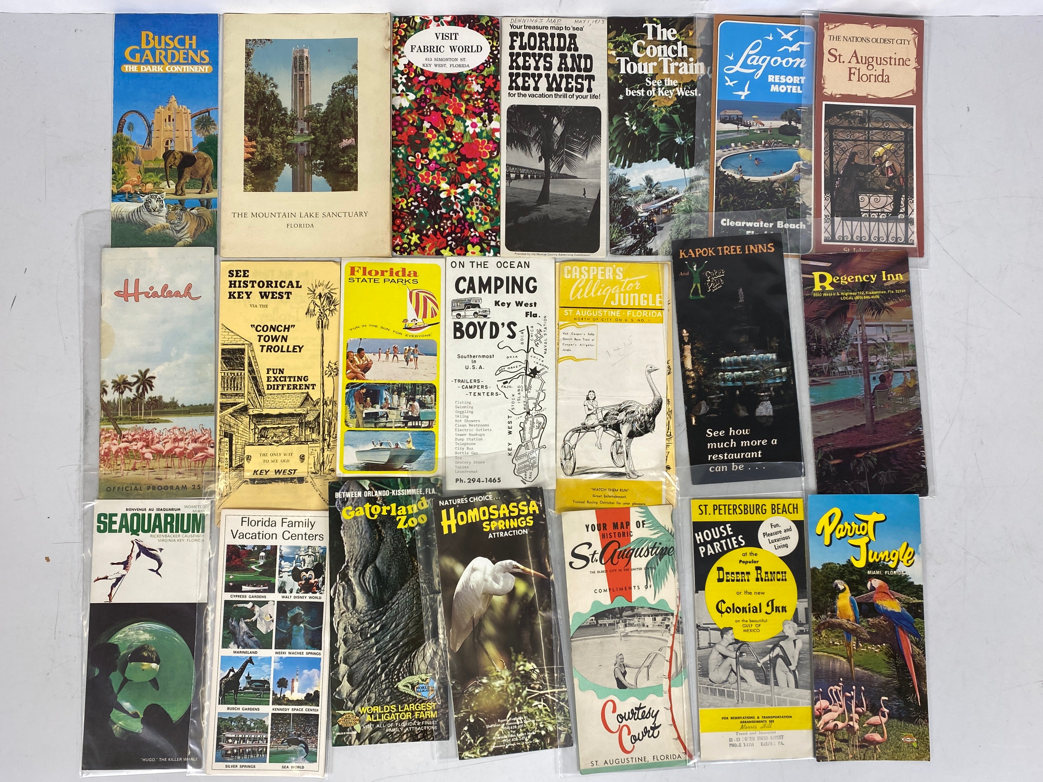 Florida Travel Ephemera Lot (Maps, Postcards, Brochures)