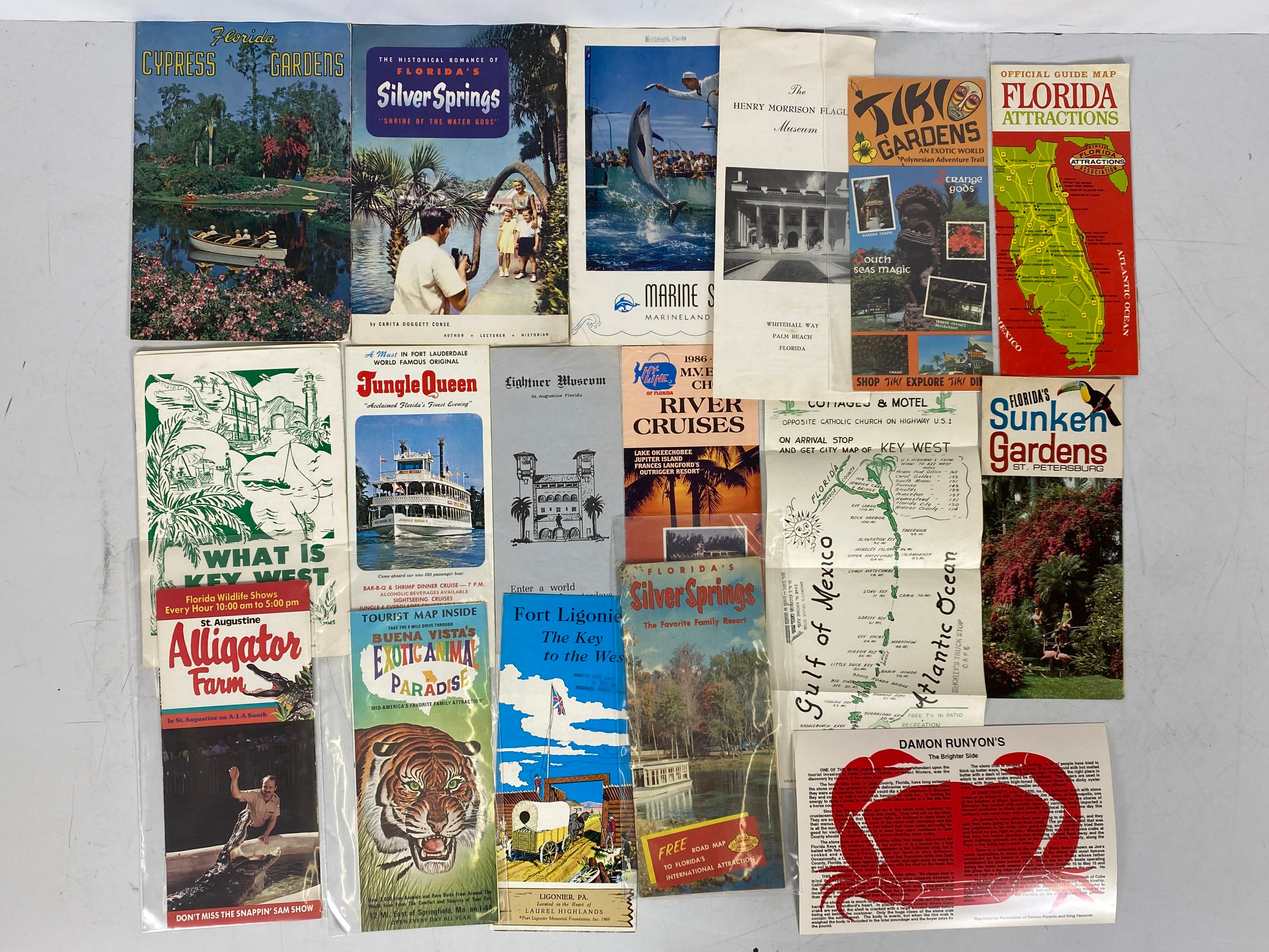 Florida Travel Ephemera Lot (Maps, Postcards, Brochures)