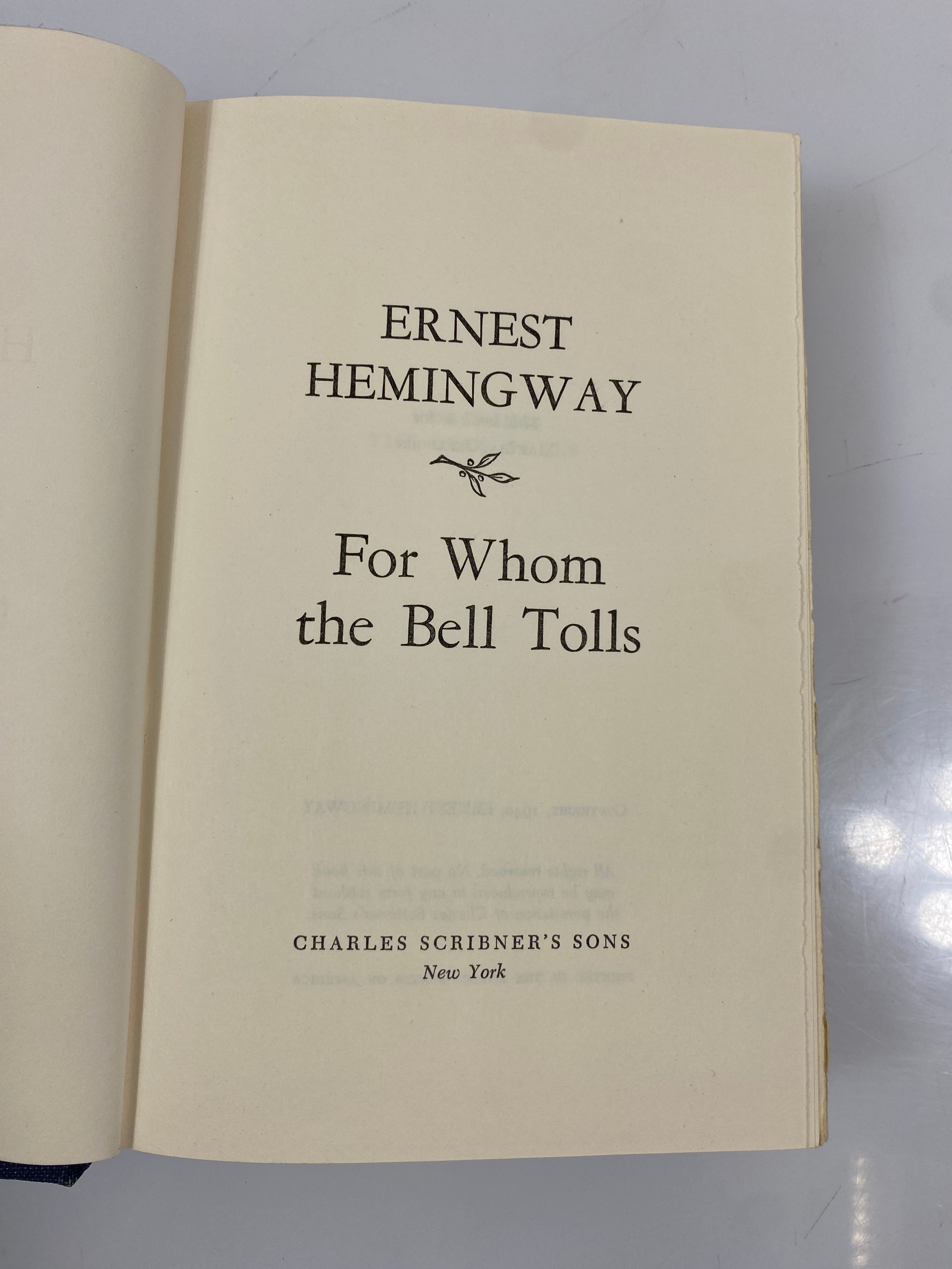 For Whom the Bell Tolls by Hemingway Charles Scribner's Sons 1940 HC