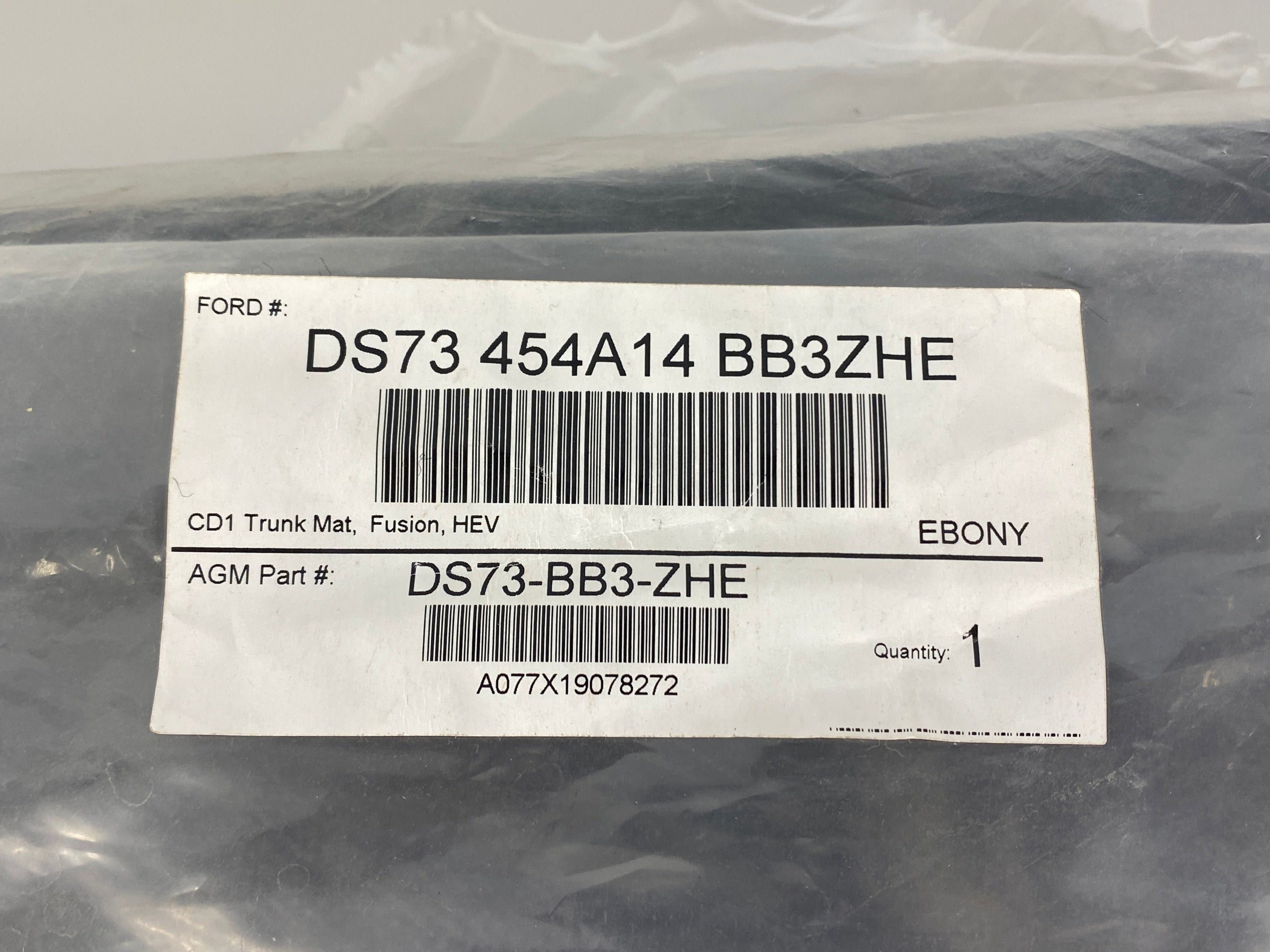 Ford Fusion Trunk Mat
