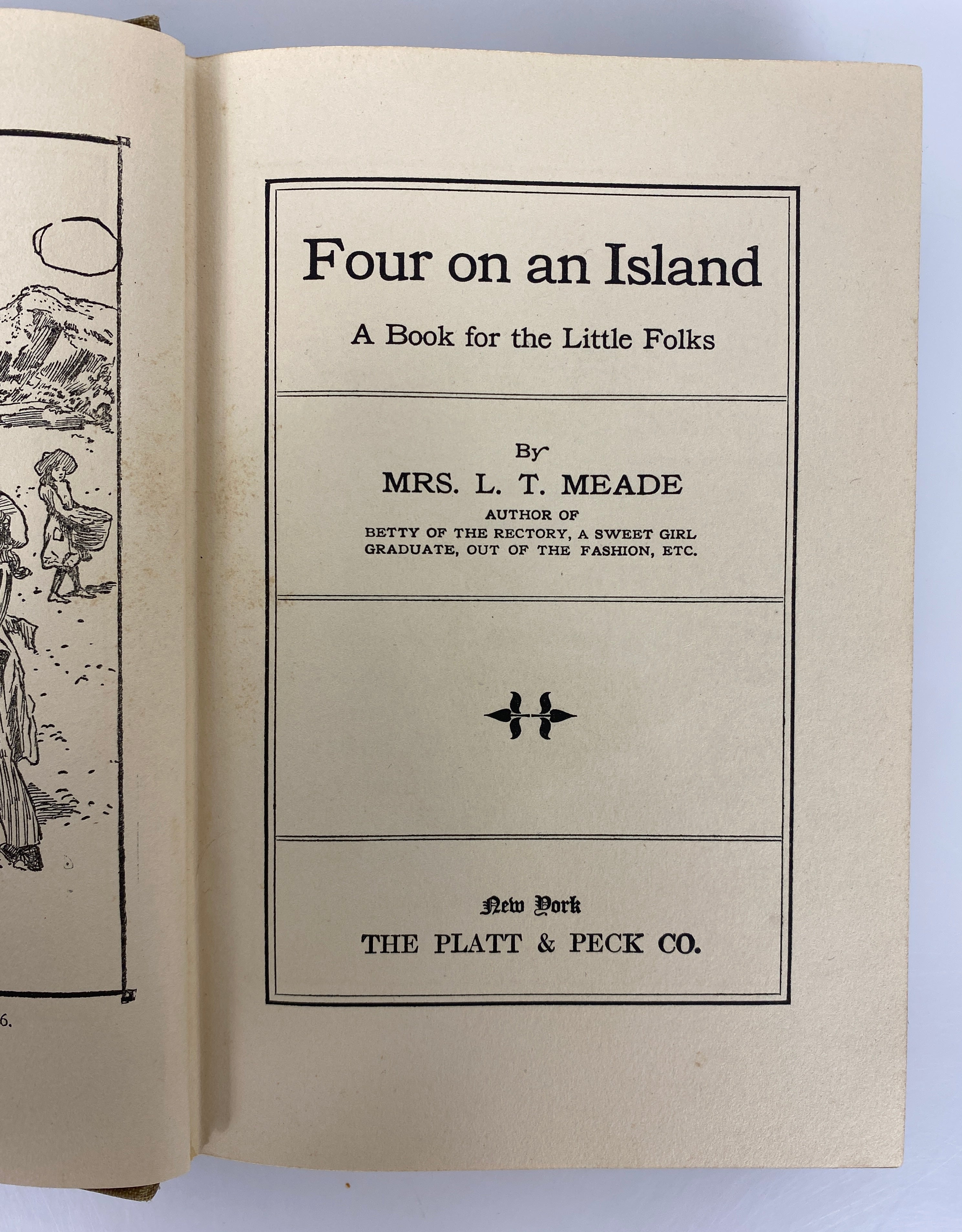 Four on an Island A Book for the Little Folks by Mrs. L.T. Meade Antique HC