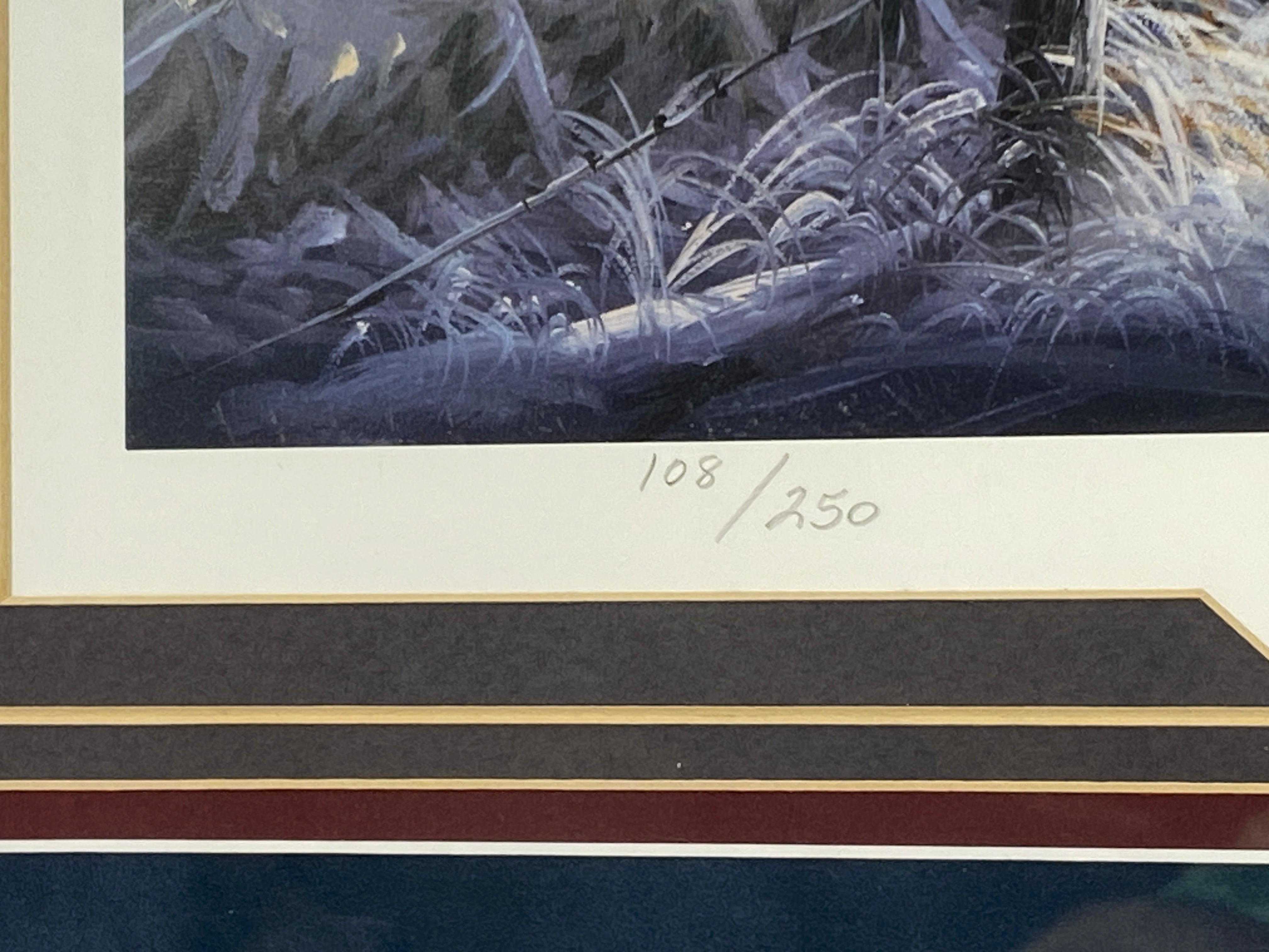Framed Print "Winter Light" Signed by Artist John C. Green 108/250