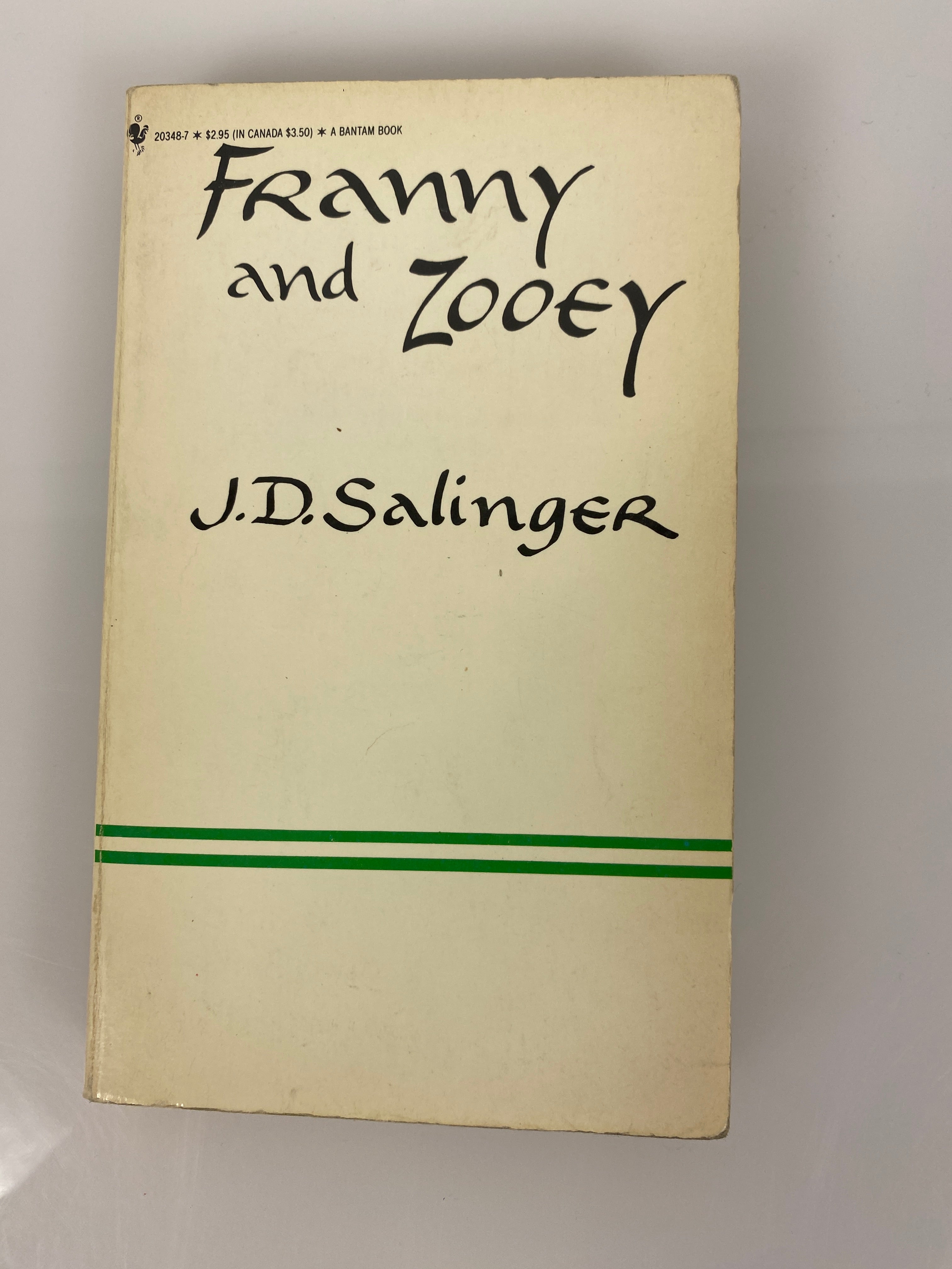 Franny and Zooey JD Salinger Vintage Paperback 1985