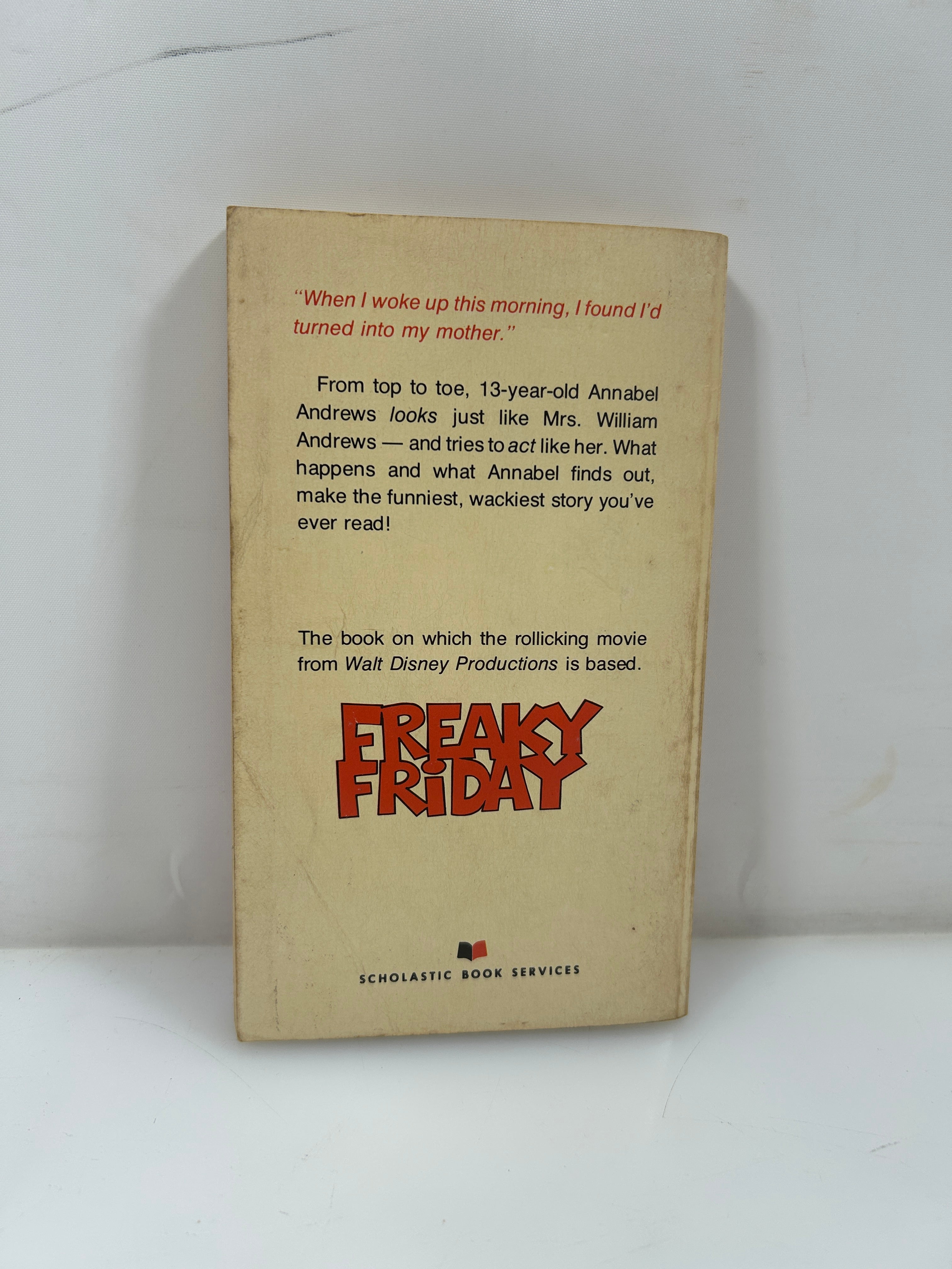 Freaky Friday by Mary Rodgers 1972 Vintage Scholastic PB