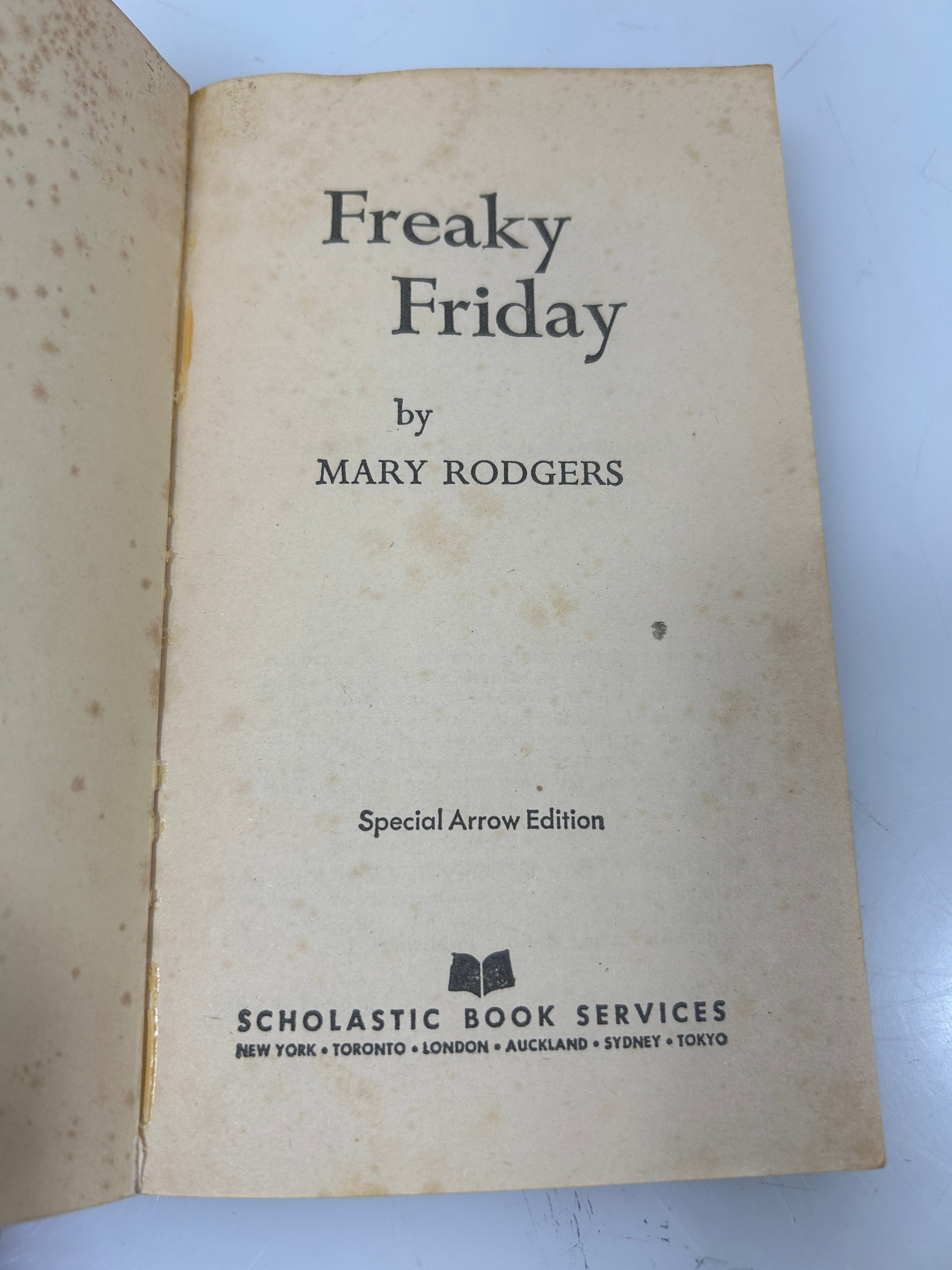 Freaky Friday by Mary Rodgers 1972 Vintage Scholastic PB