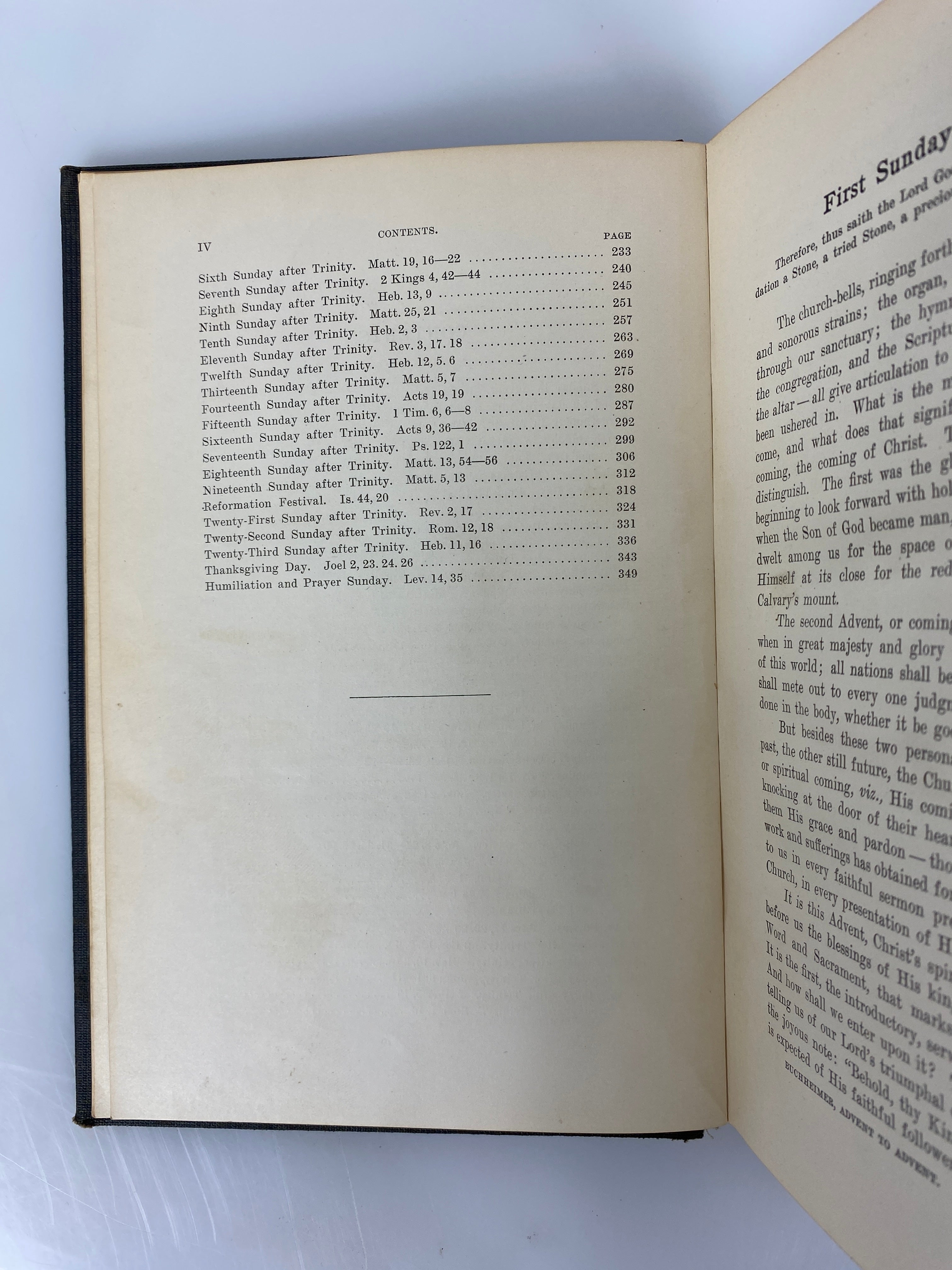 From Advent to Advent Sermons on Free Texts by Buchheimer 1924 Antique HC