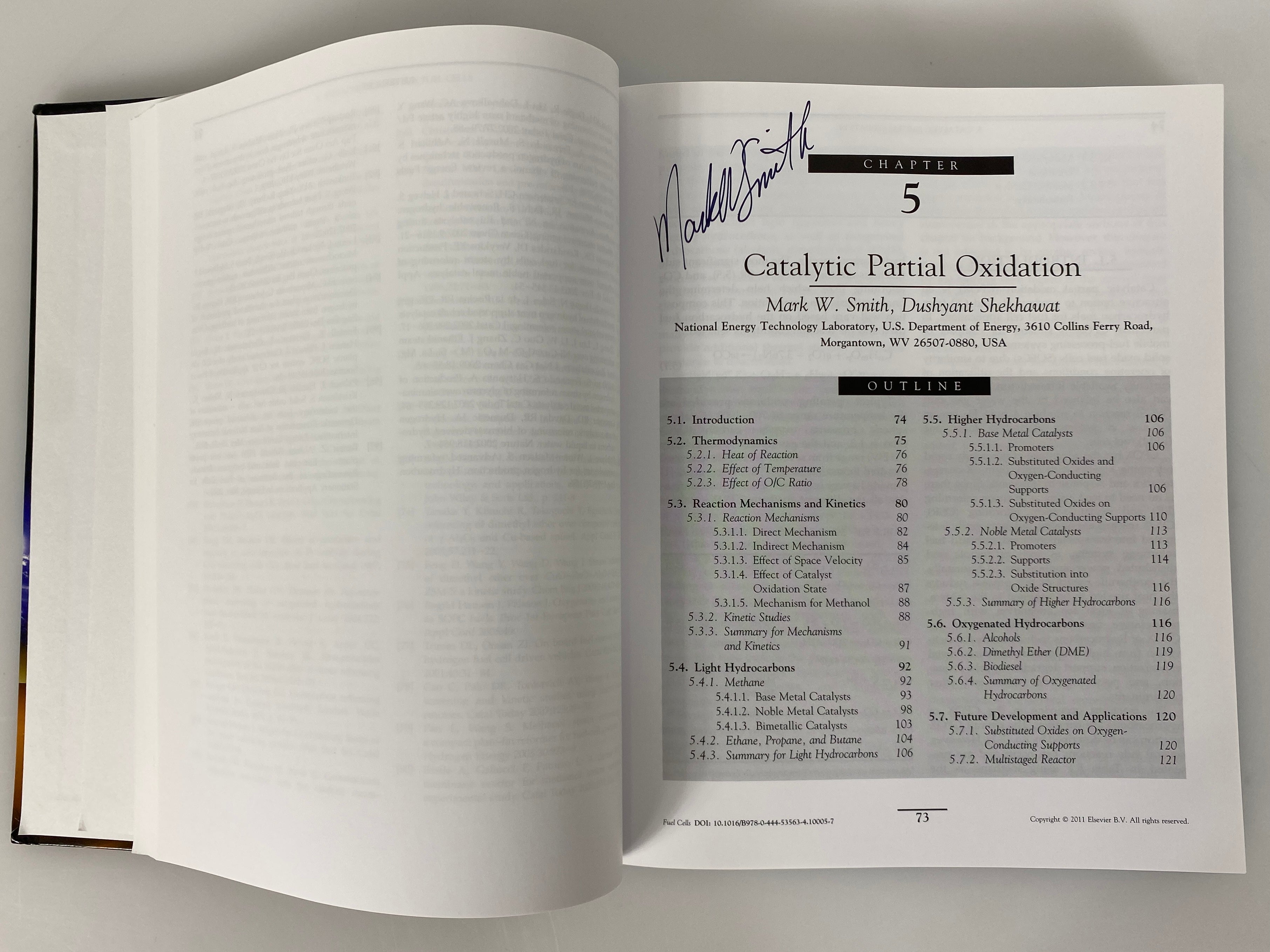 Fuel Cells: Technologies for Fuel Processing Signed by All Authors 1st Ed HC
