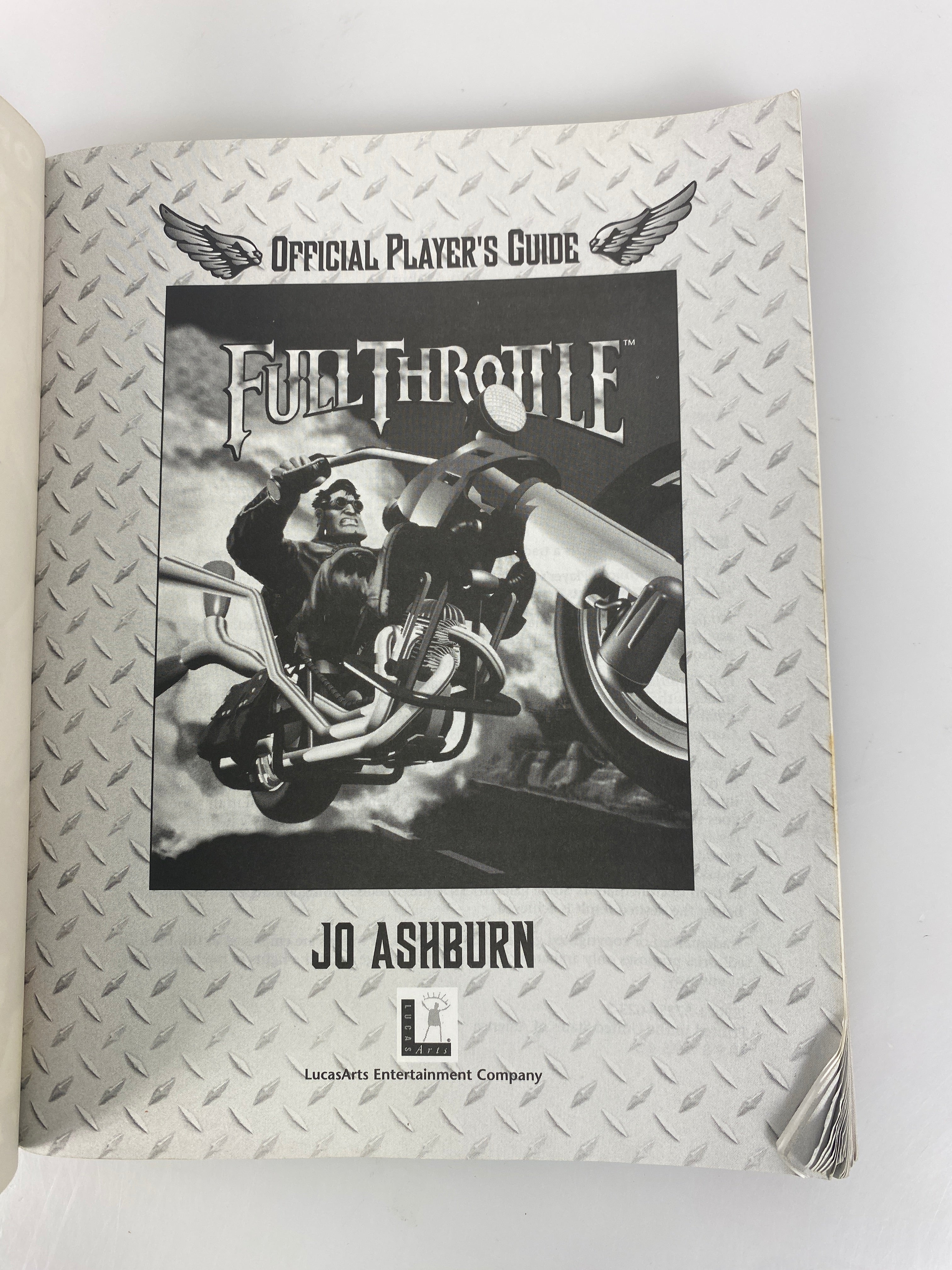Full Throttle Official Lucas Arts Strategy Guide Jo Ashburn