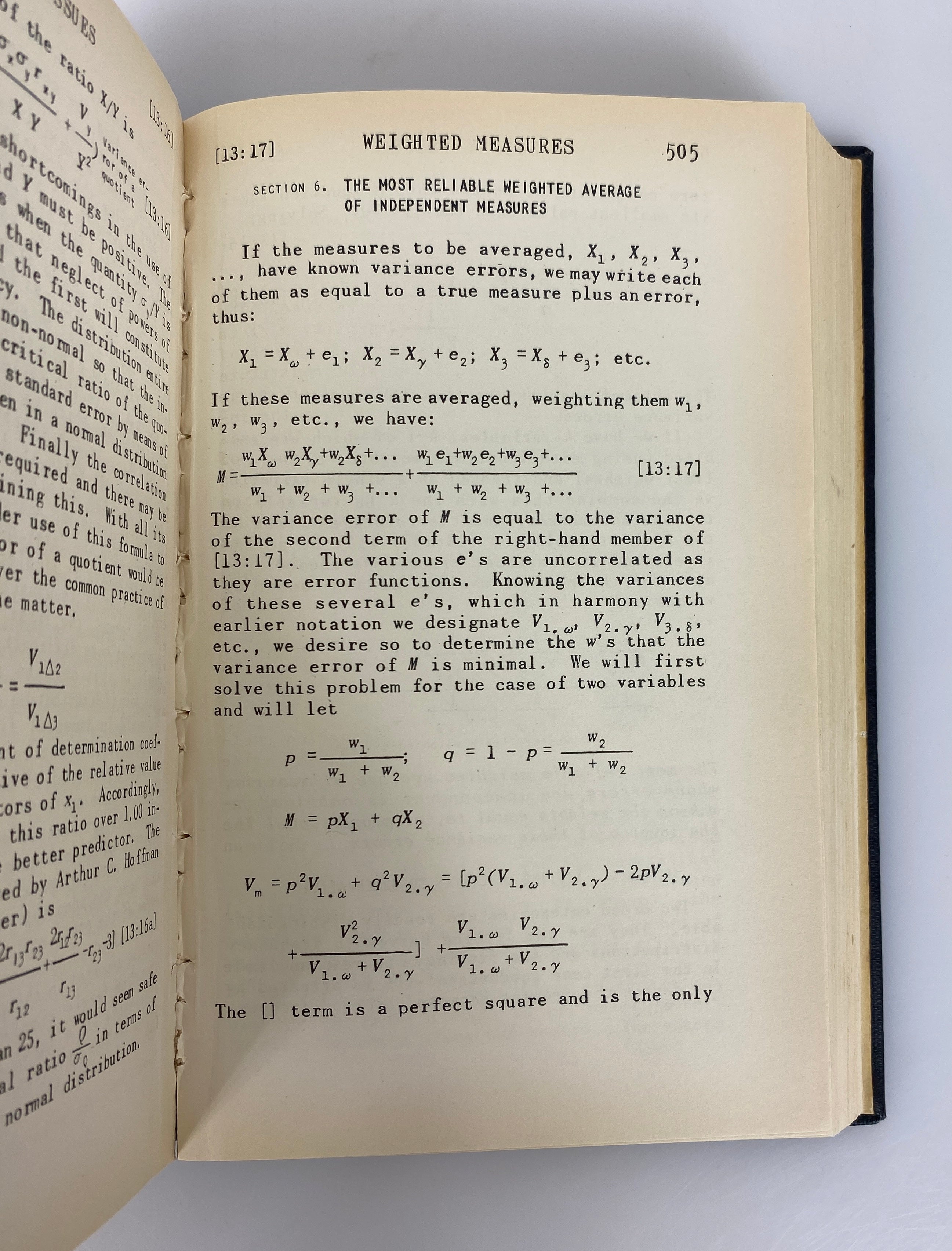 Fundamentals of Statistics by Truman Lee Kelley 1947 Ex-Library HC