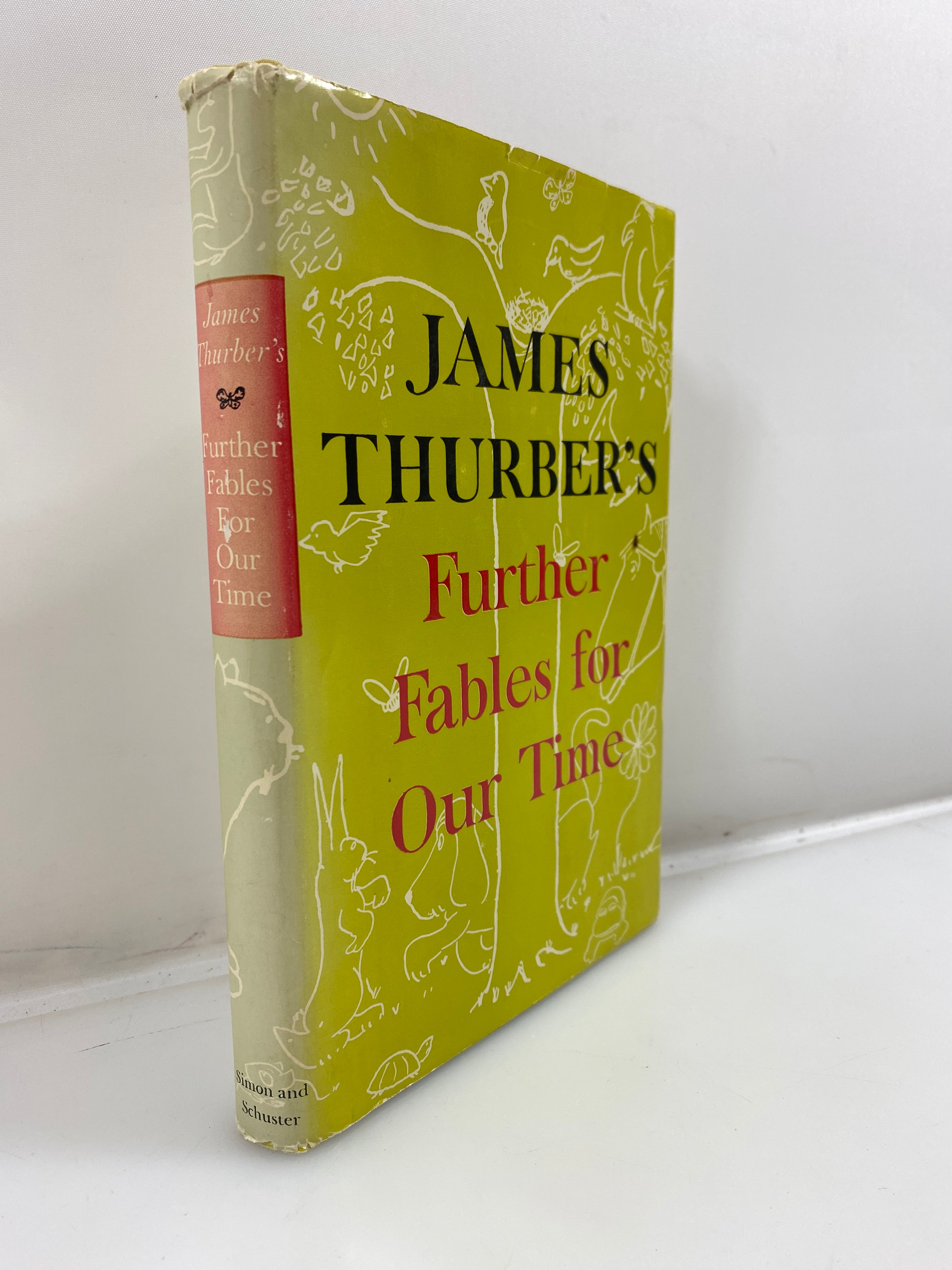 Further Fables of Our Time by Thurber 3rd Print 1956 HCDJ