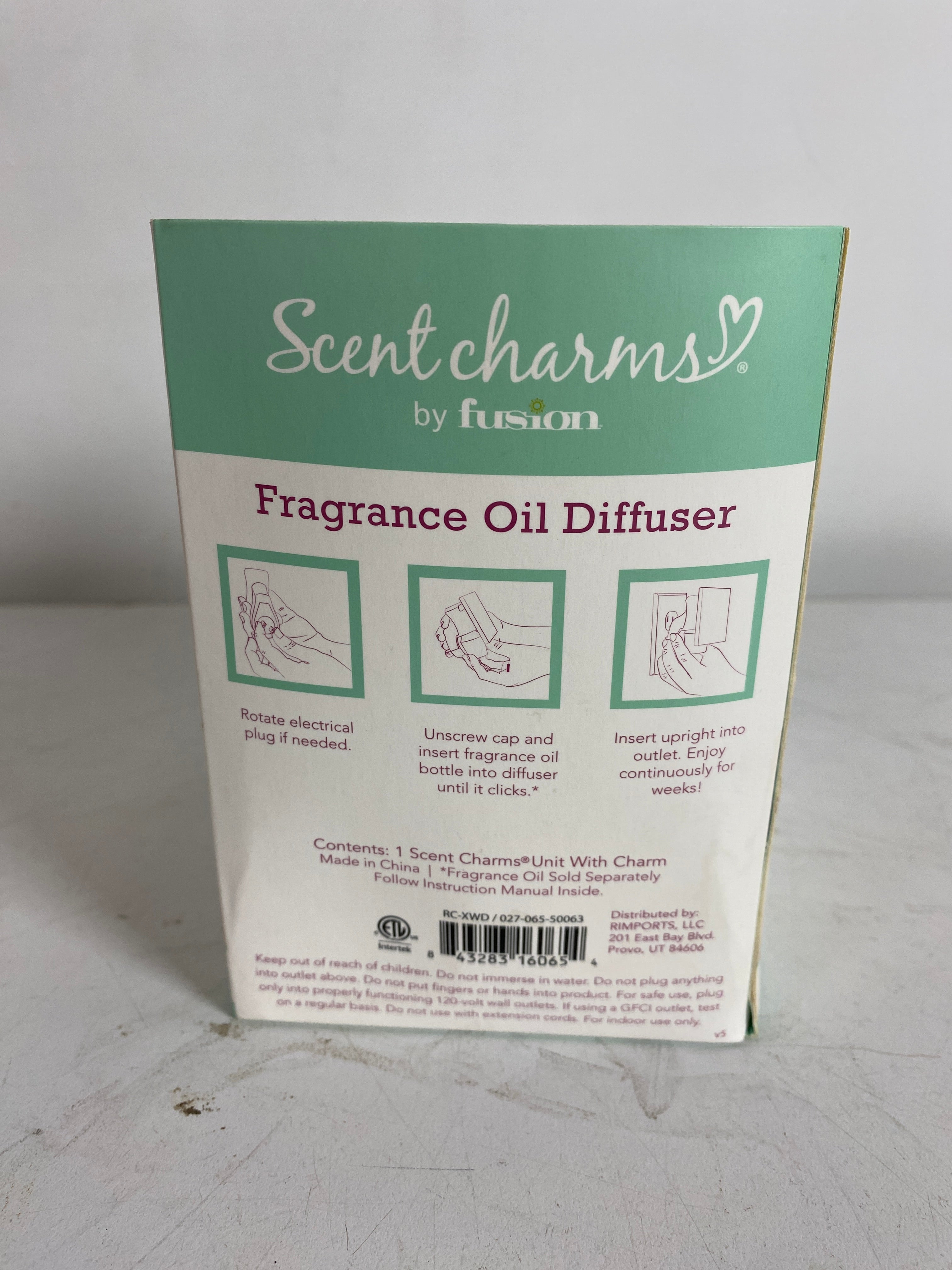 Fusion Scent Charms Design Brooklyn Fragrance Oil Diffuser with Refill
