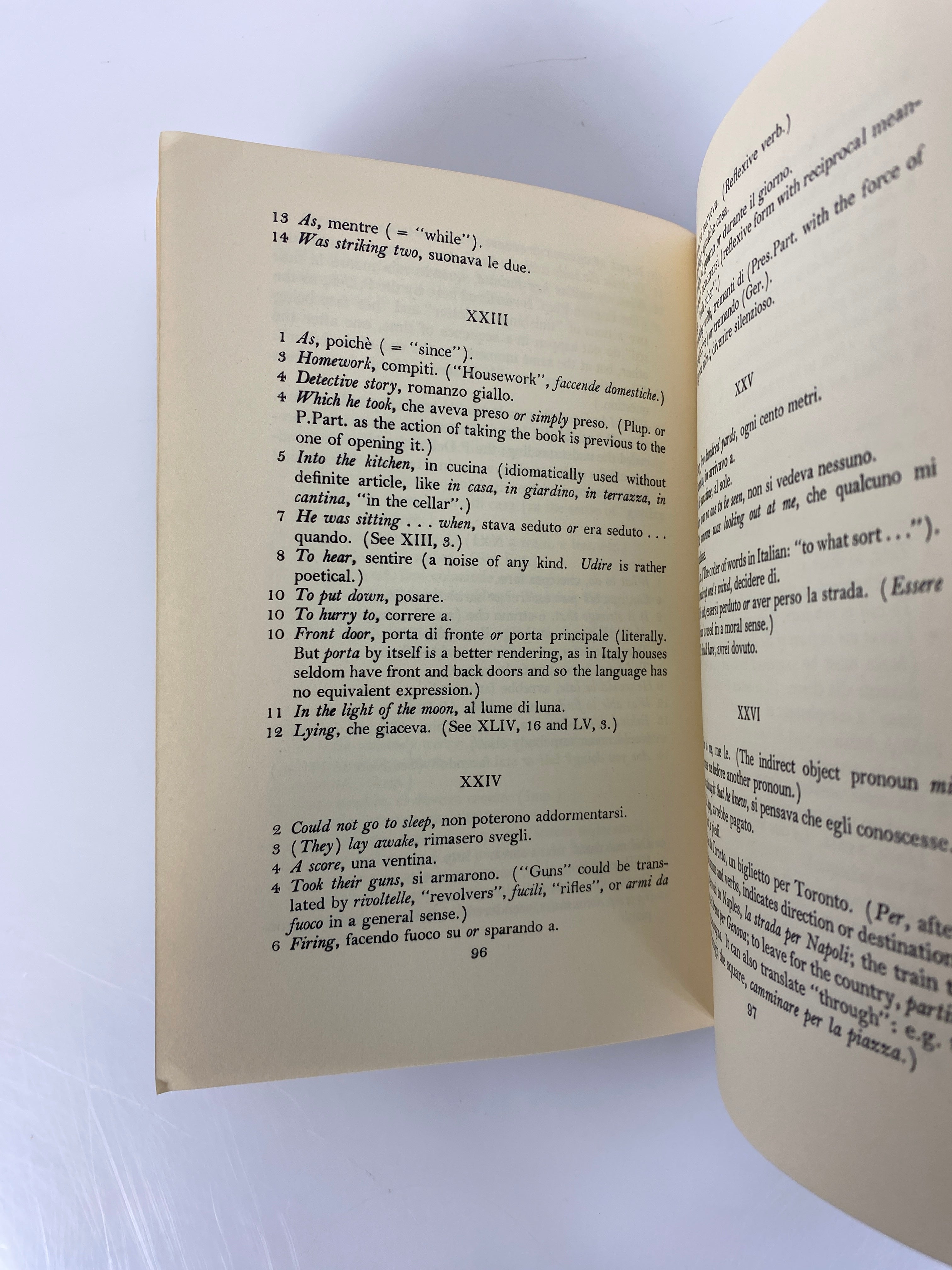 G.C.E. Examination Paper for Translation Italian Edition 1967 4th Impression SC