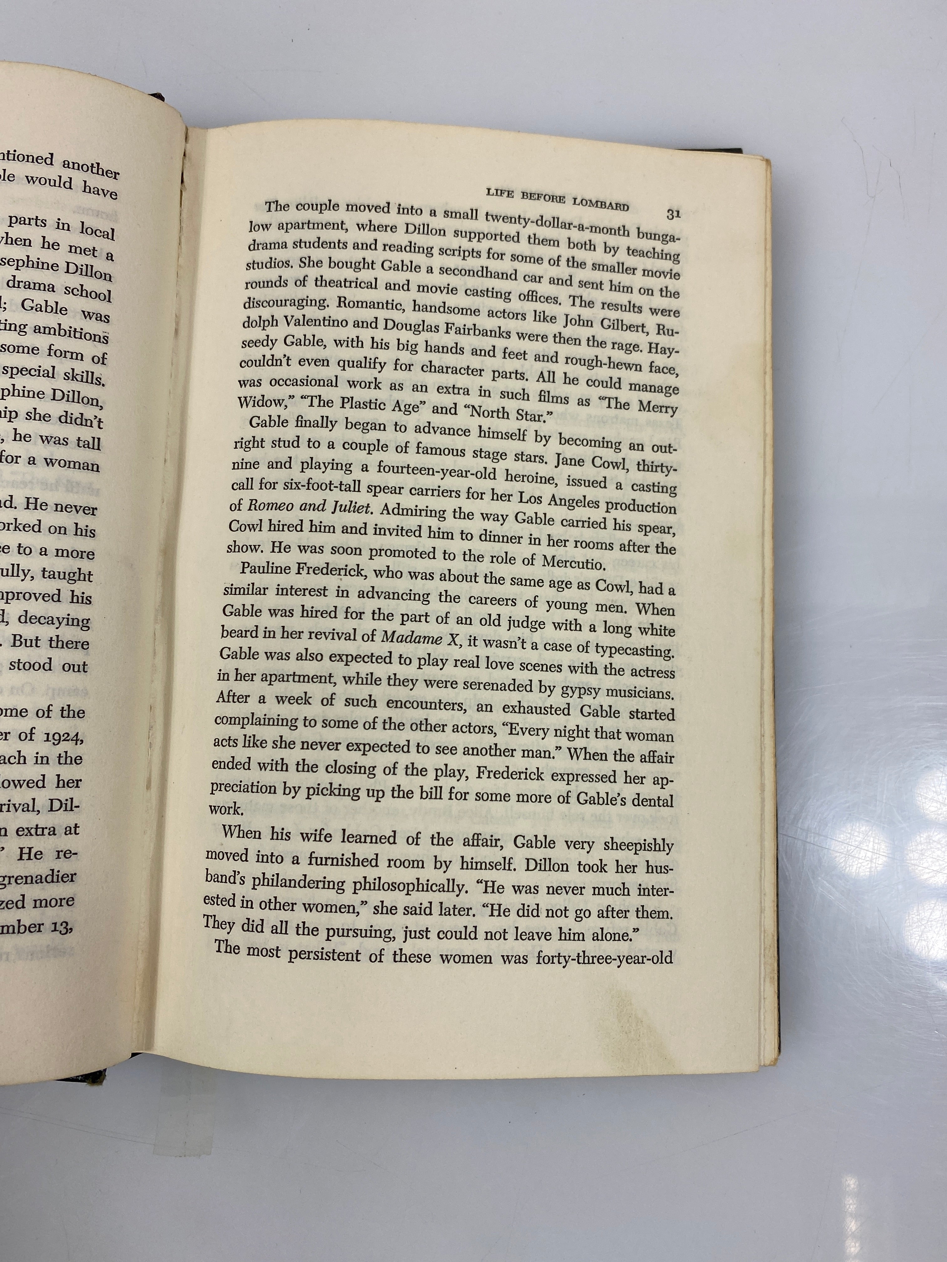 Gamble and Lombard by Warren G. Harris 1974 HCDJ