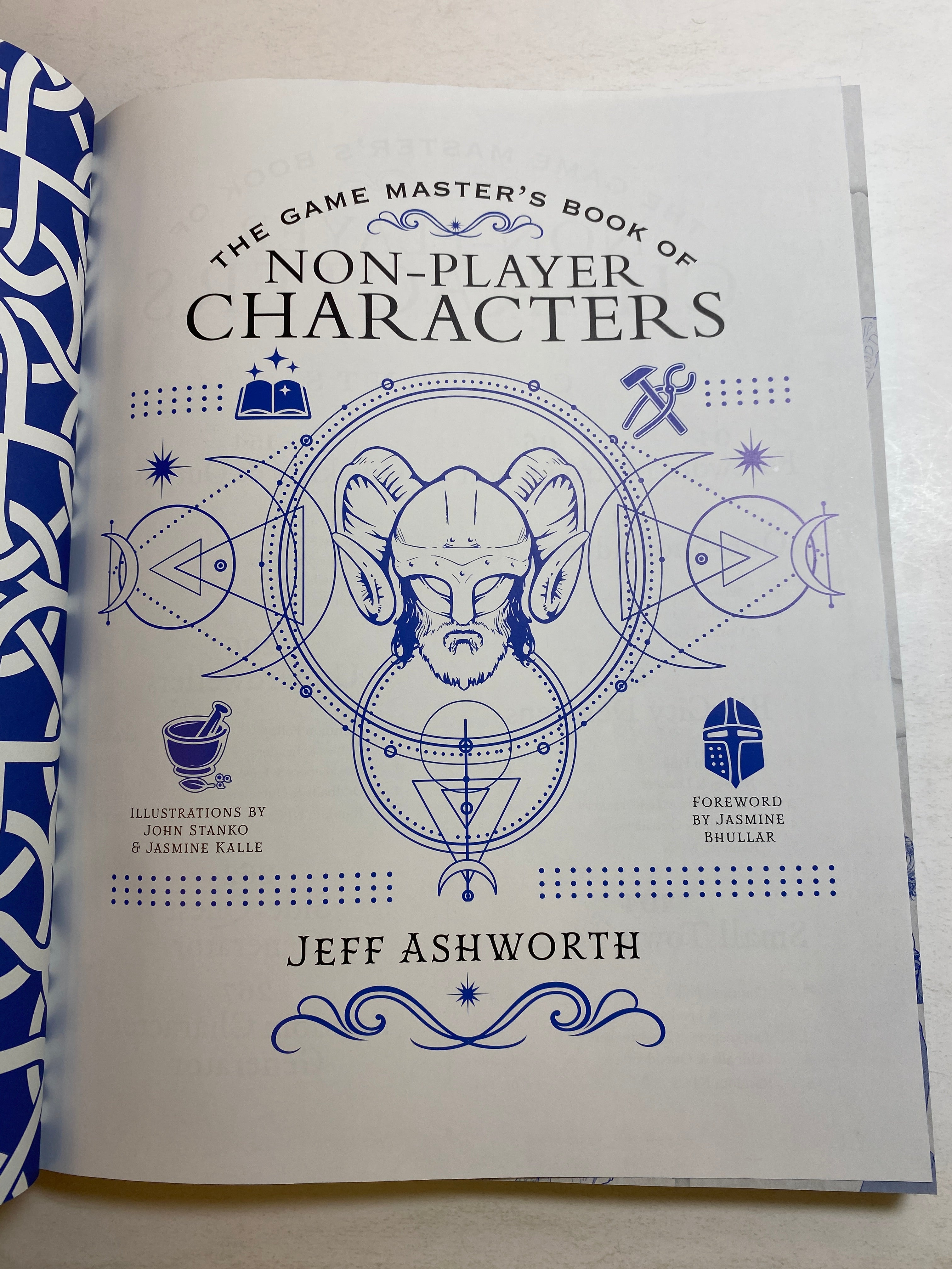 Game Master Book of Non Player Characters Jeff Ashworth HC