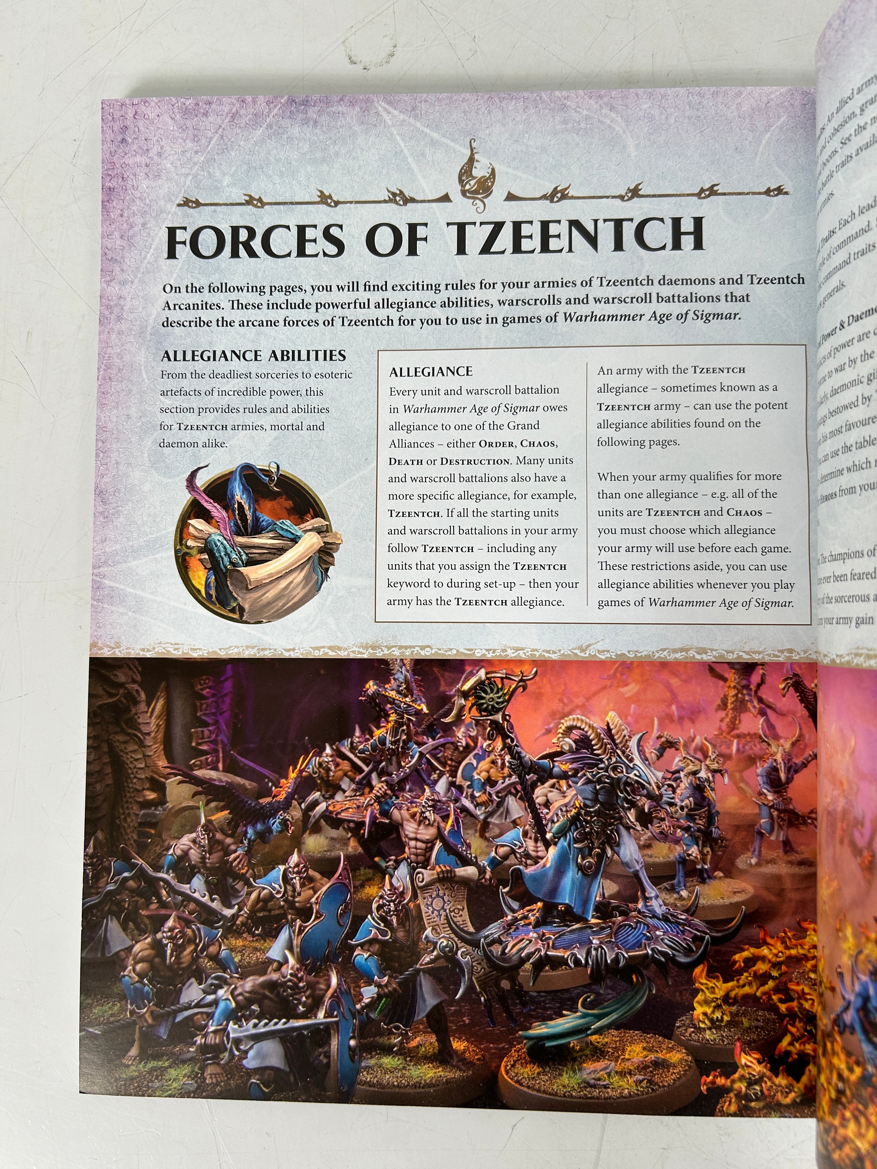 Games Workshop Warhammer Age of Sigmar: Chaos Battletome - Disciples of Tzeentch