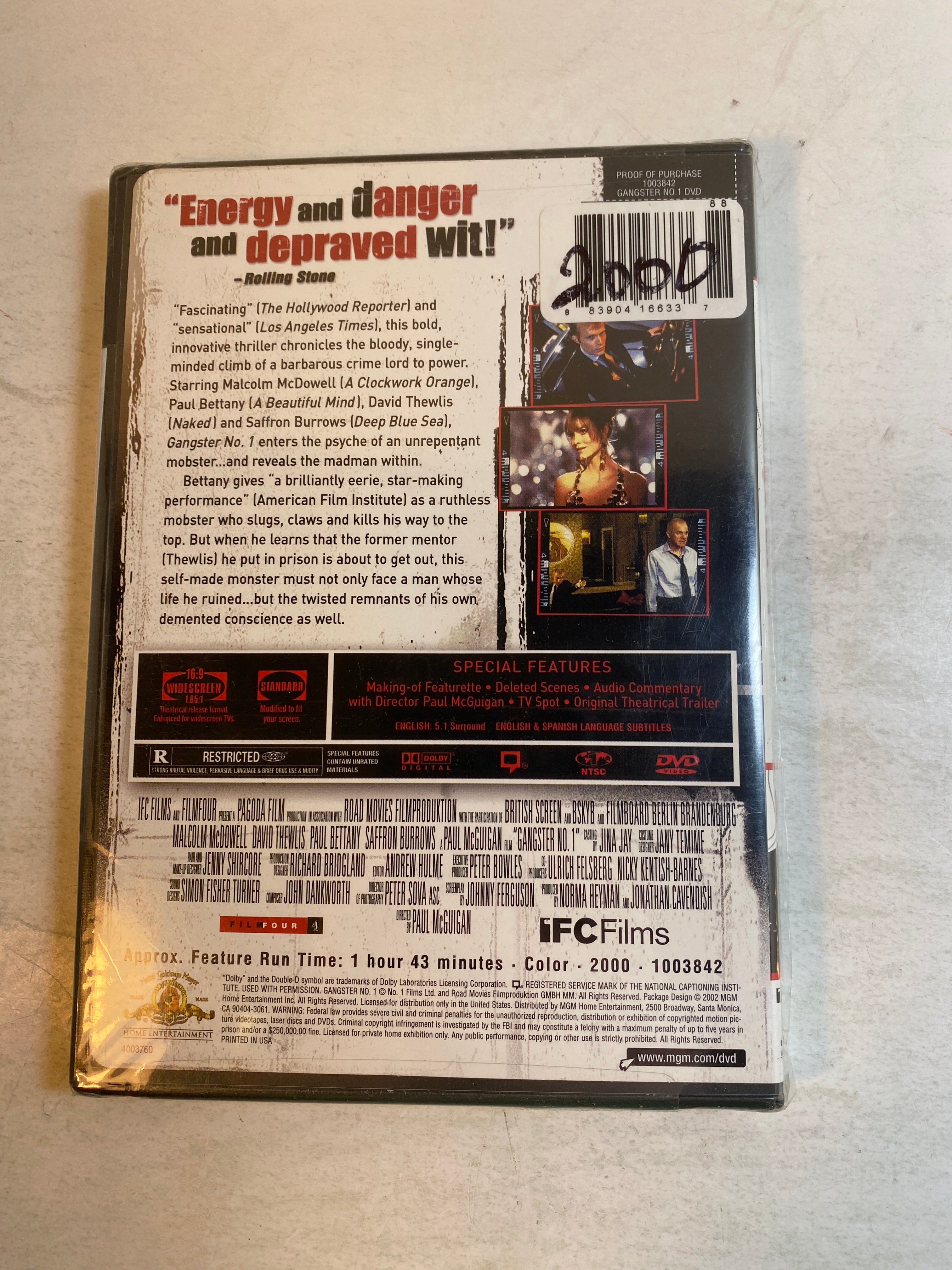Gangster No. 1 DVD 2000 *New*