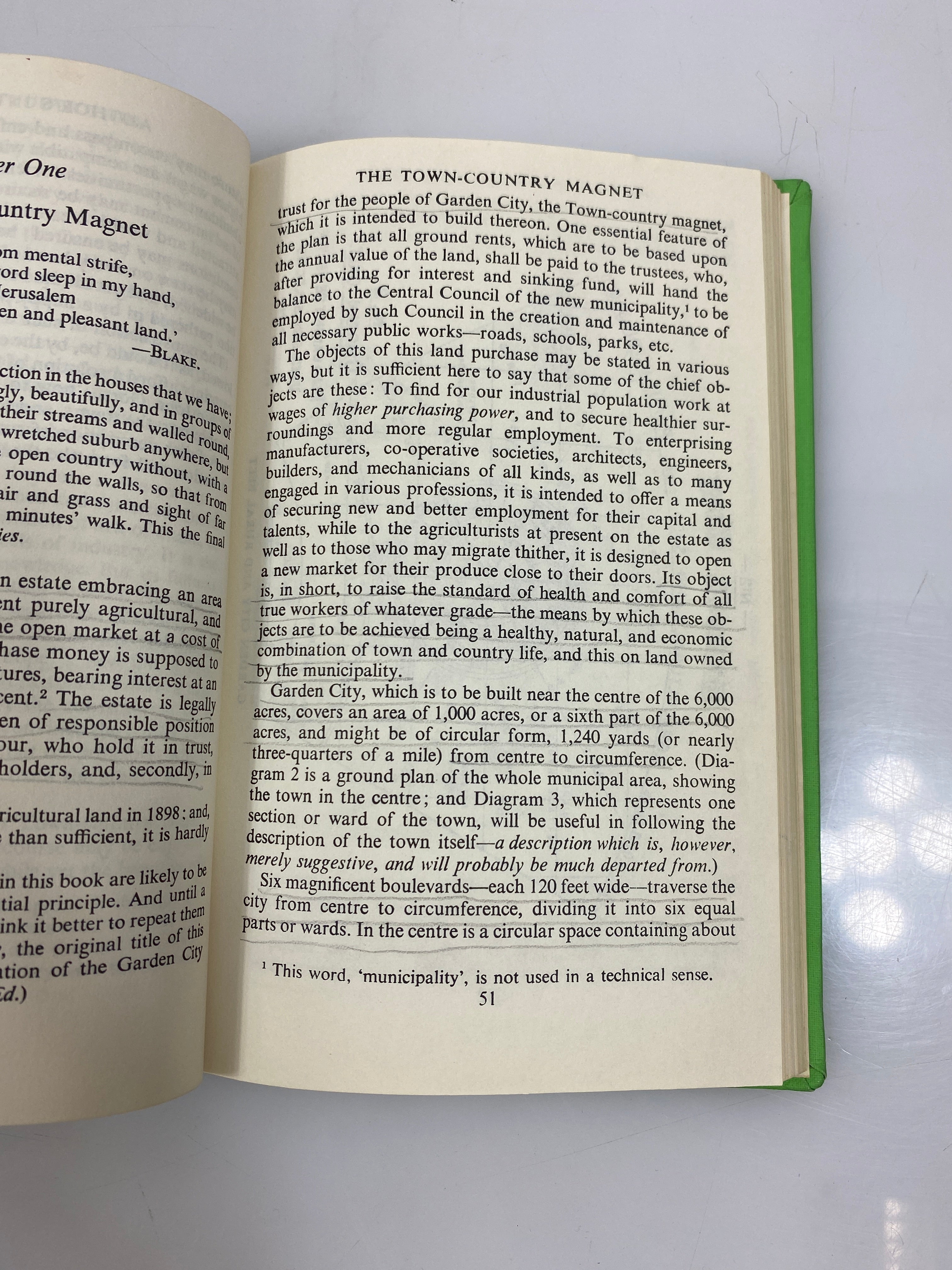 Garden Cities of To-Morrow by Howard MIT Press Ex-library 1966 HC