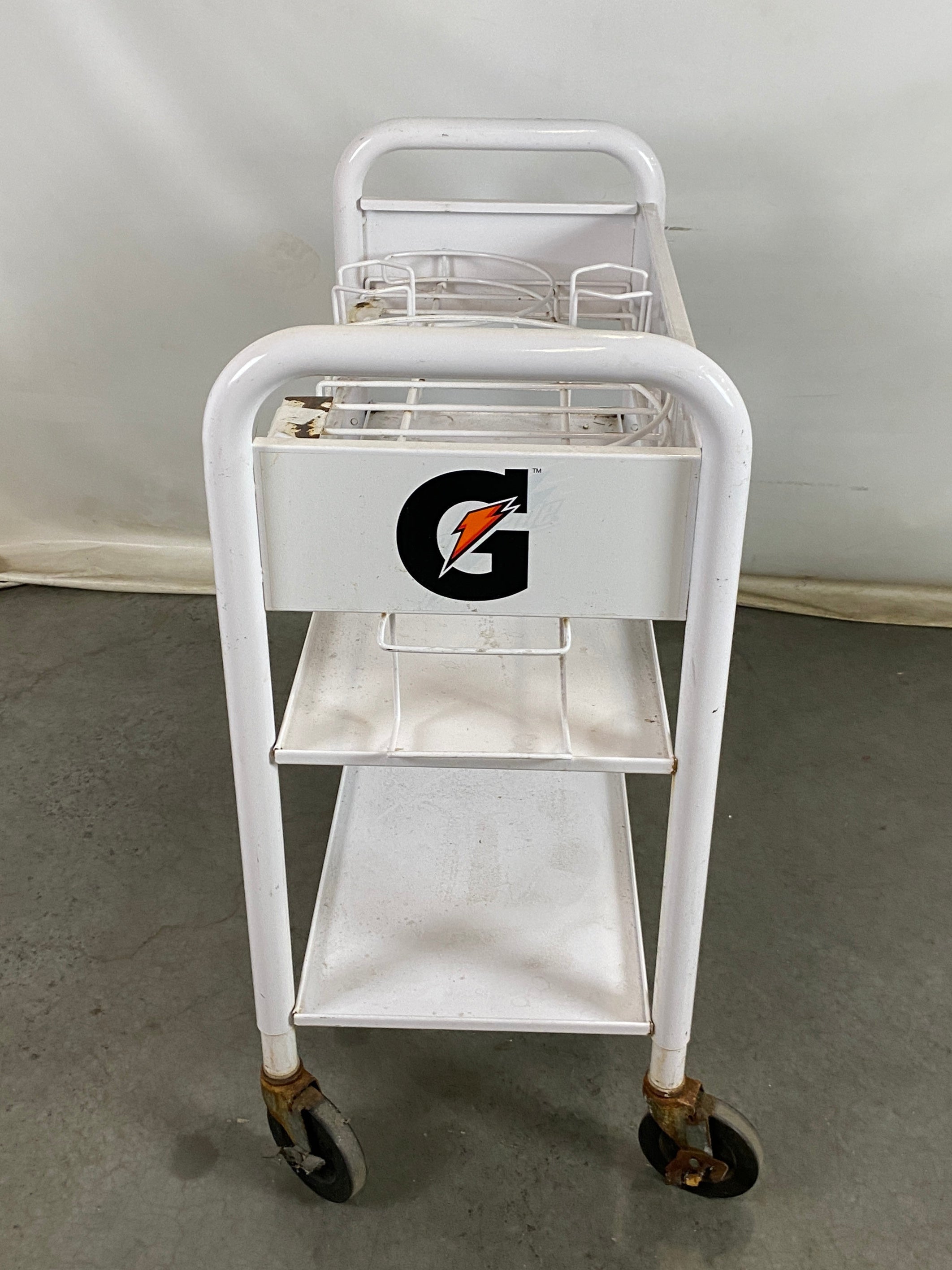 Gatorade White Double Cooler Cart