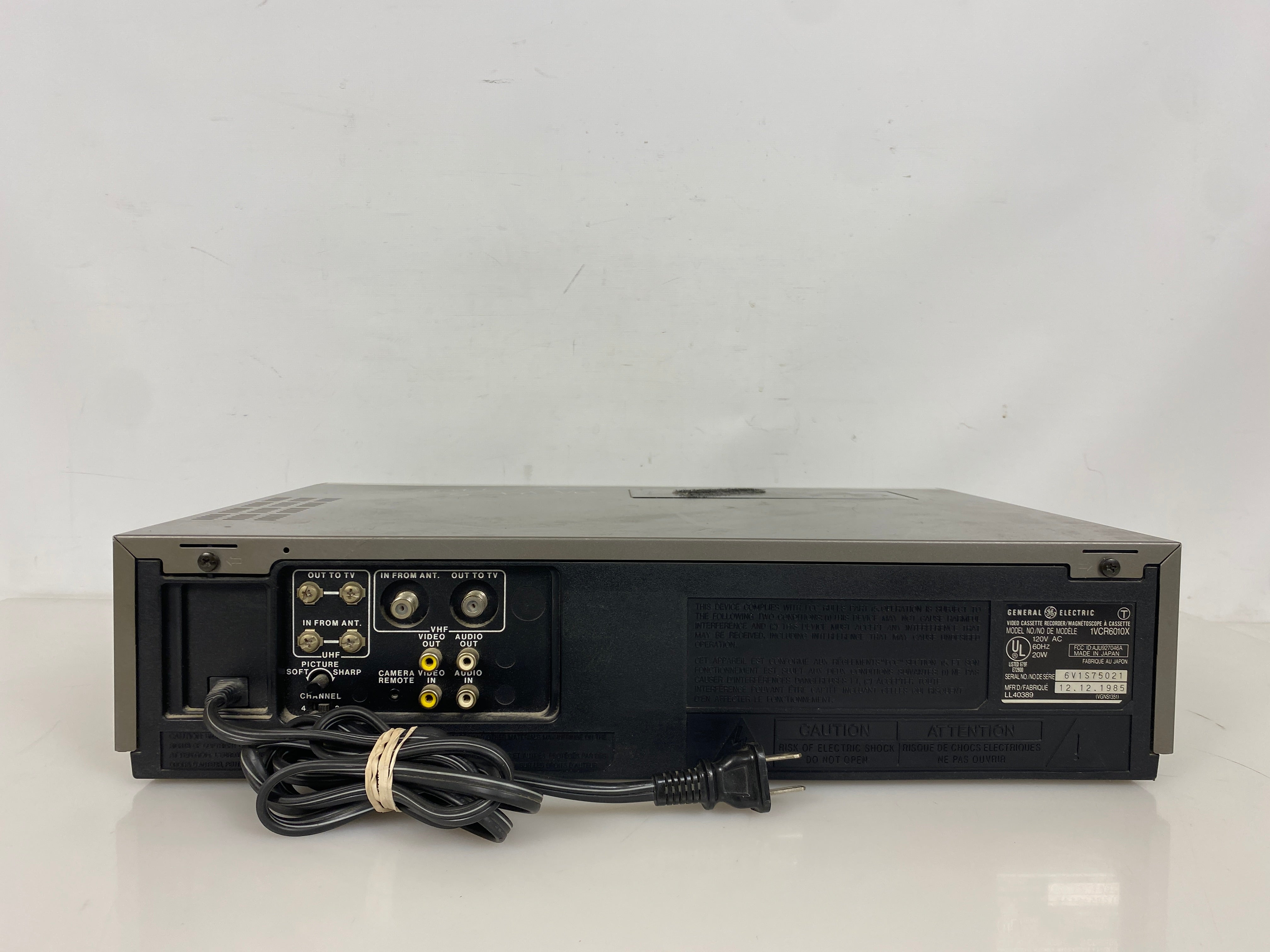 General Electric 1VCR6010X VCR *Parts*