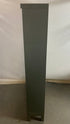 General Fireproofing Grey Barrister Glass Front Cabinet w/ Metal Base