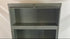General Fireproofing Grey Barrister Glass Front Cabinet w/ Metal Base