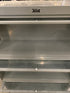 General Fireproofing Grey Barrister Glass Front Doors Cabinet w/ Metal Base