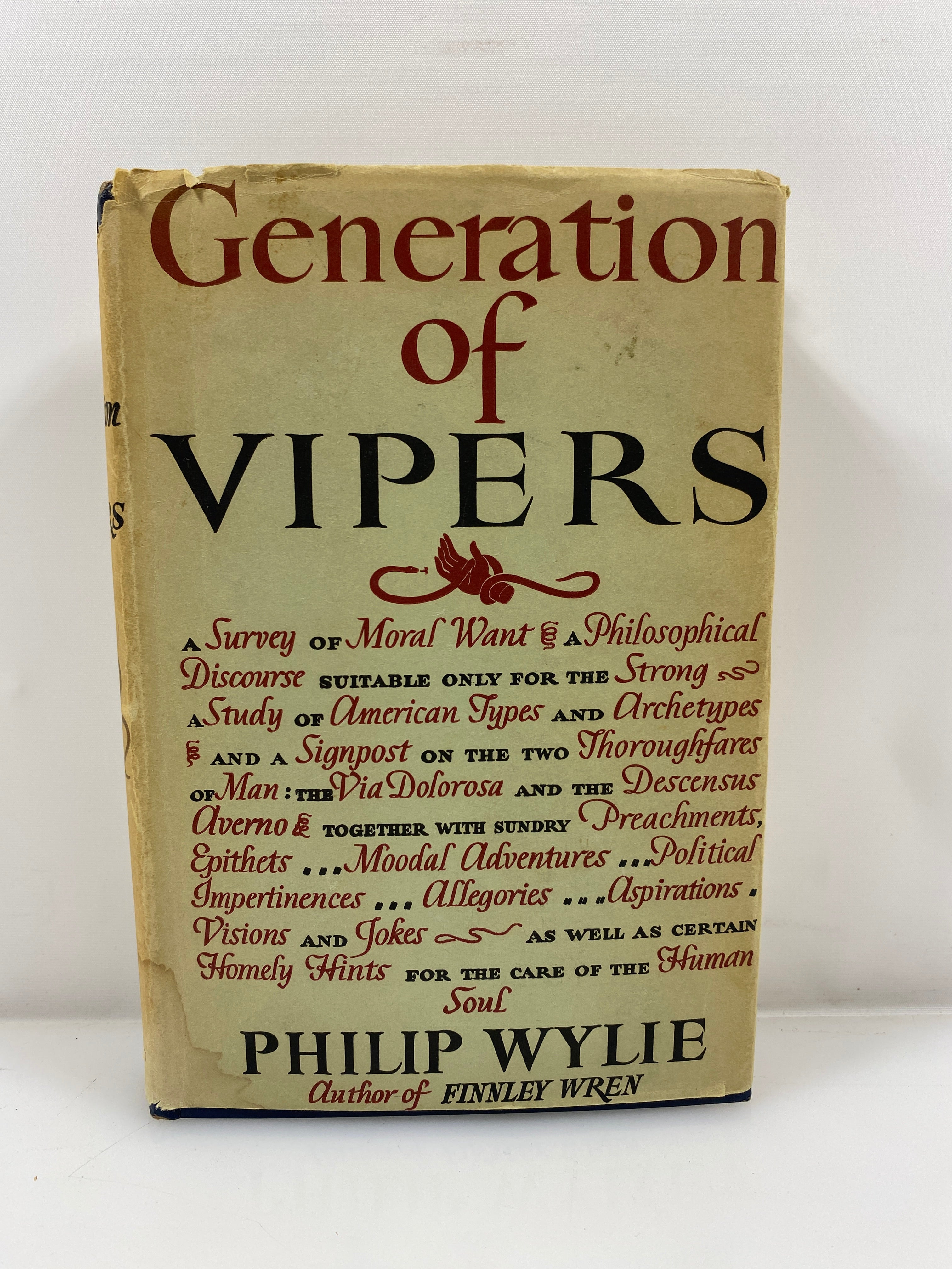 Generation of Vipers by Philip Wylie 1942 HCDJ