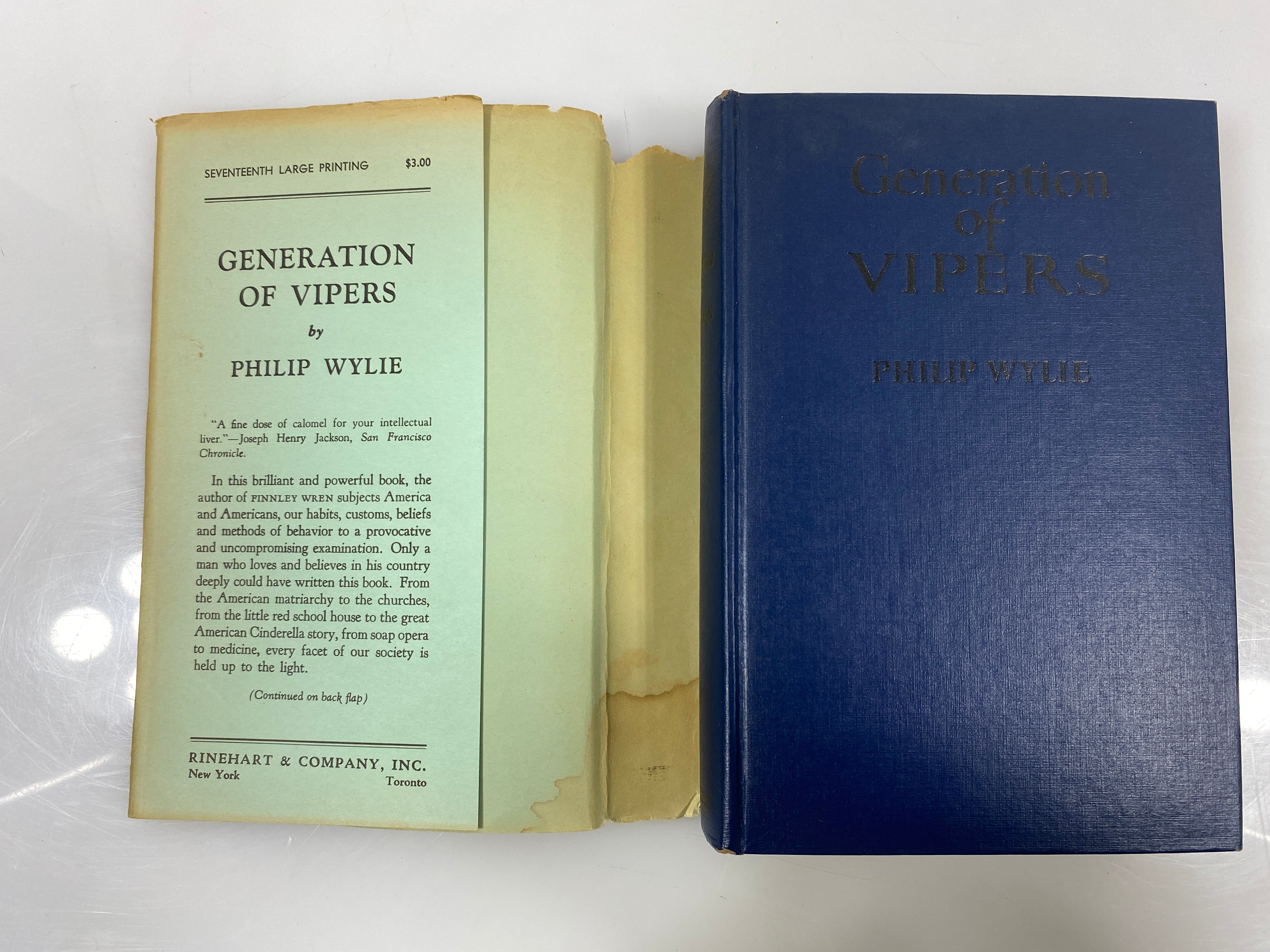 Generation of Vipers by Philip Wylie 1942 HCDJ