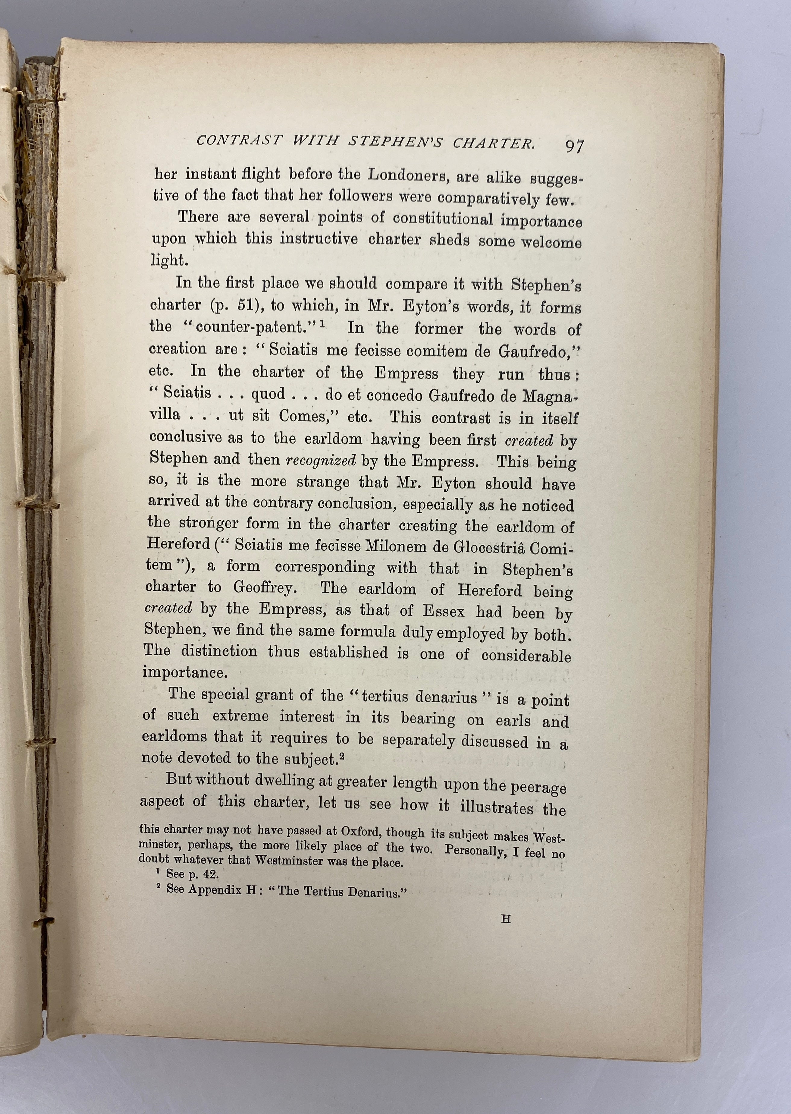 Geoffrey de Mandeville A Study of the Anarchy by Round 1892 Antique Ex-Library