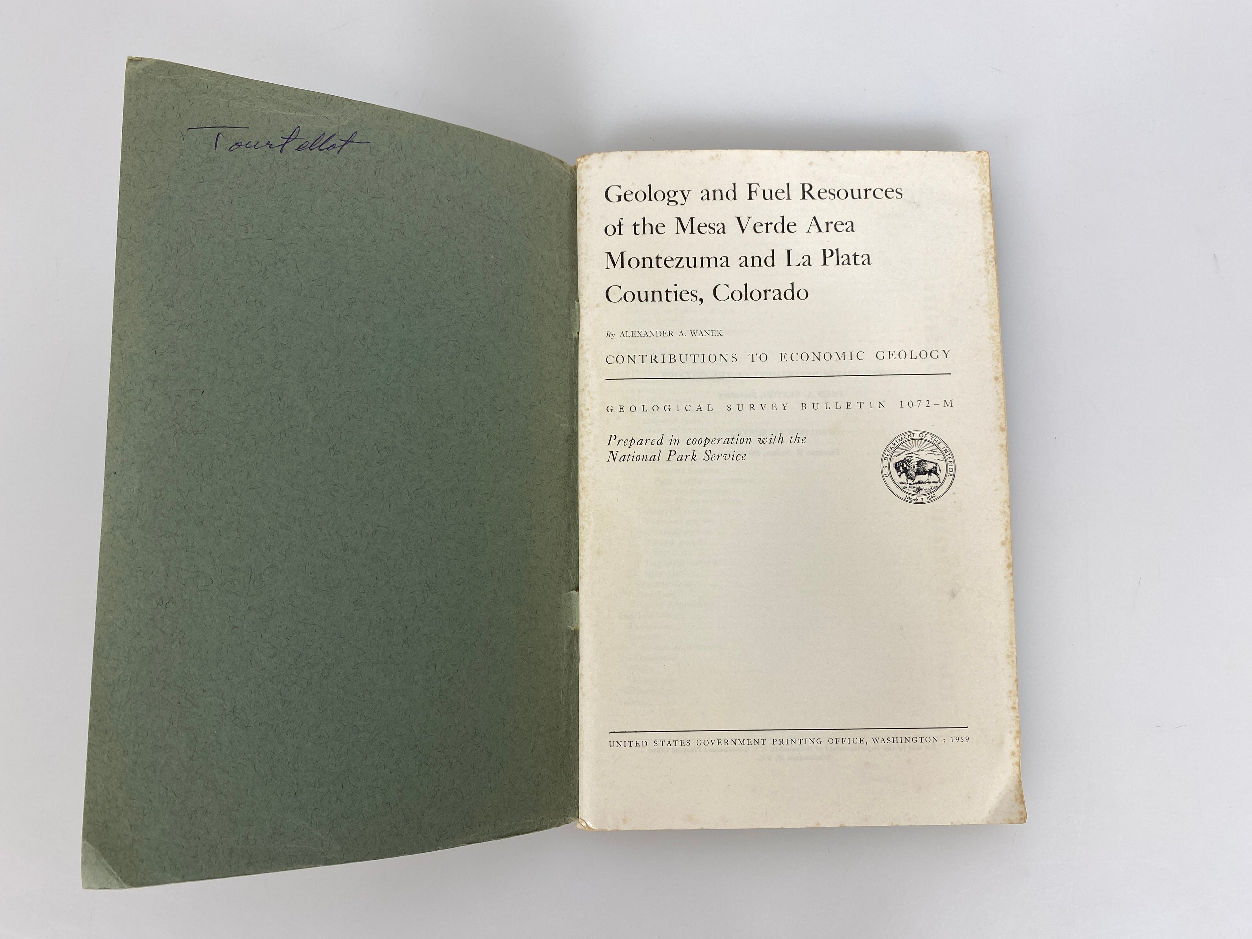 Geology & Fuel Resources of Mesa Verde/Montezuma/La Plata CO w Maps 1959