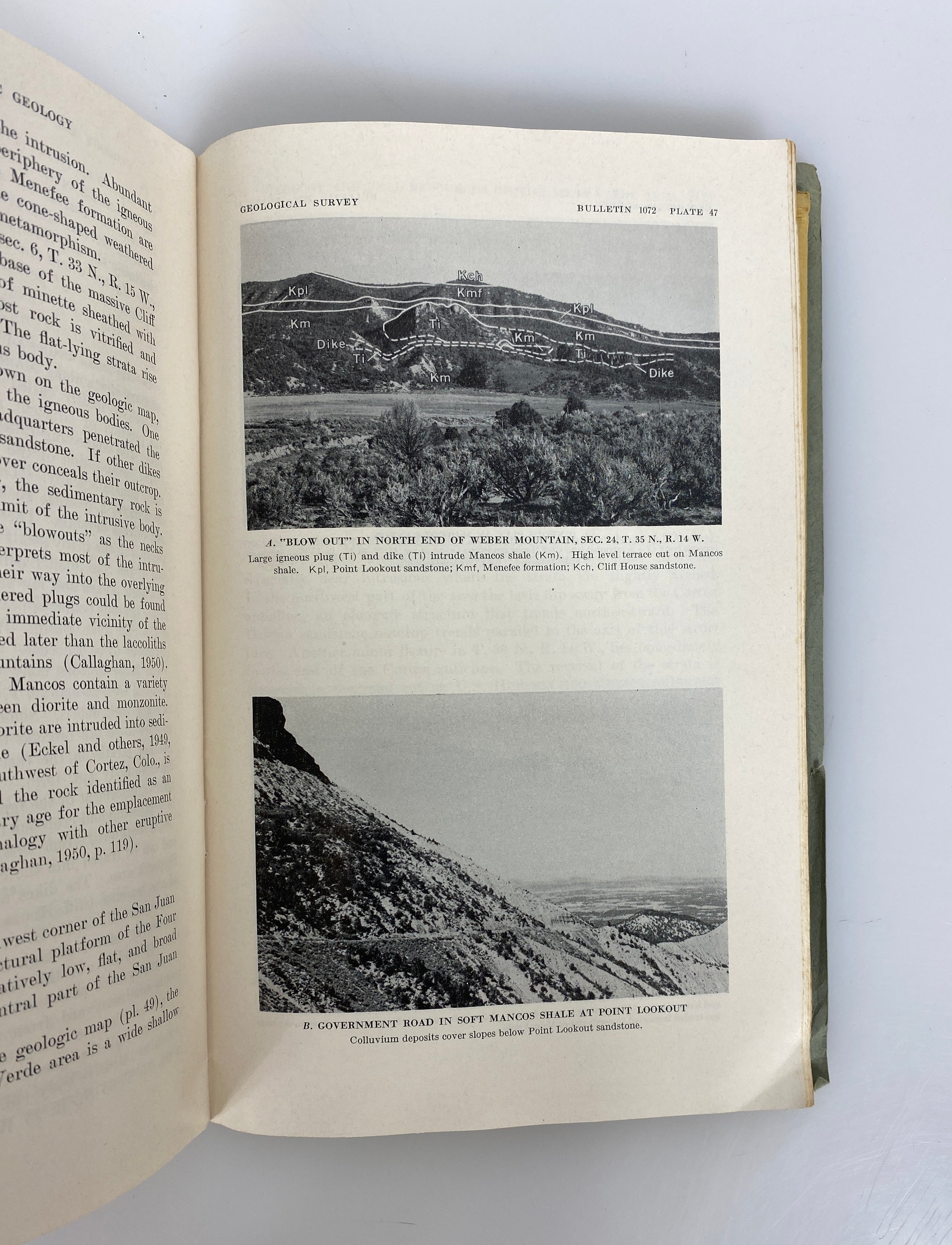 Geology & Fuel Resources of Mesa Verde/Montezuma/La Plata CO w Maps 1959