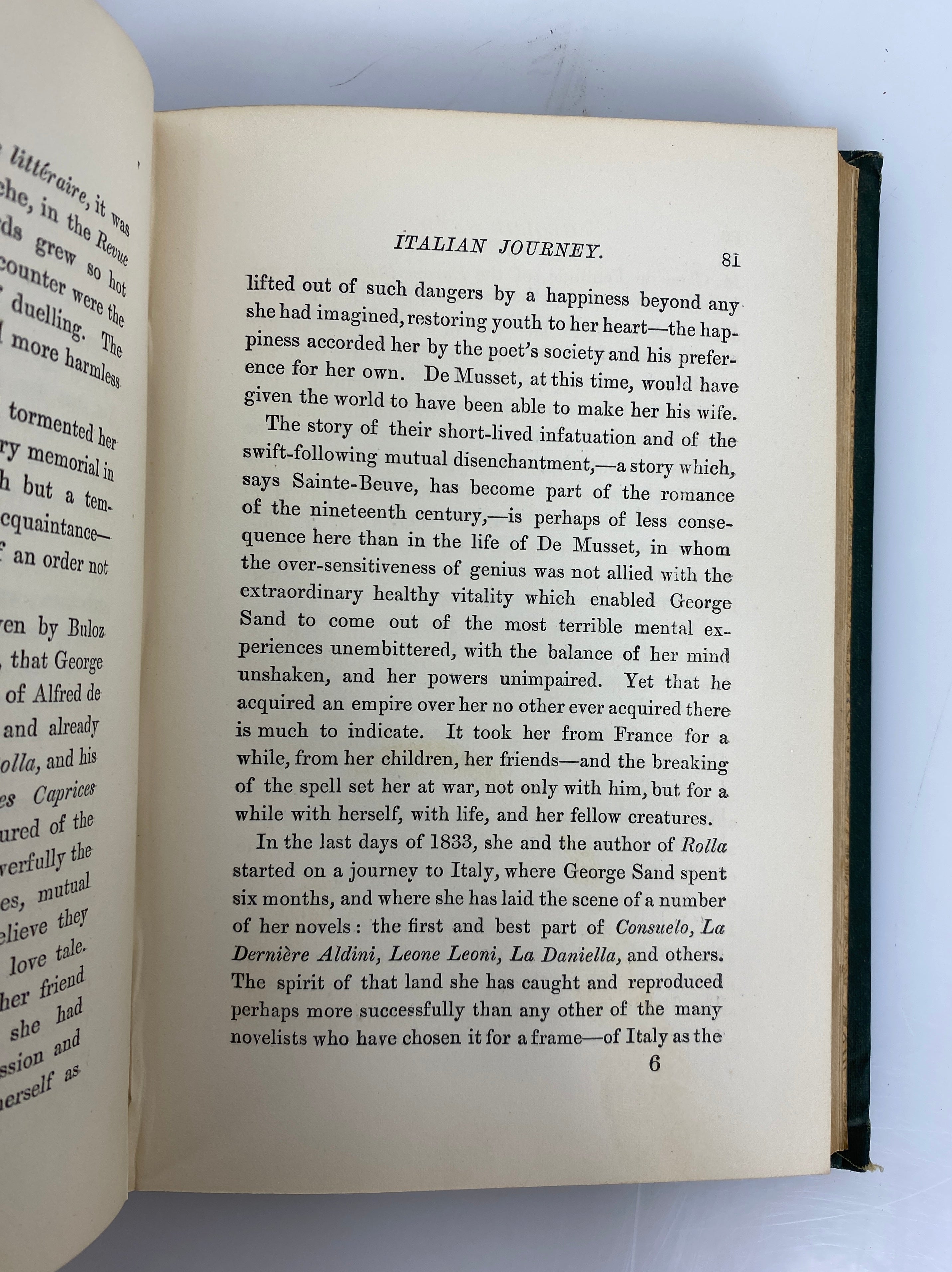 George Sand by Thomas 1883 Eminent Women Series Antique HC