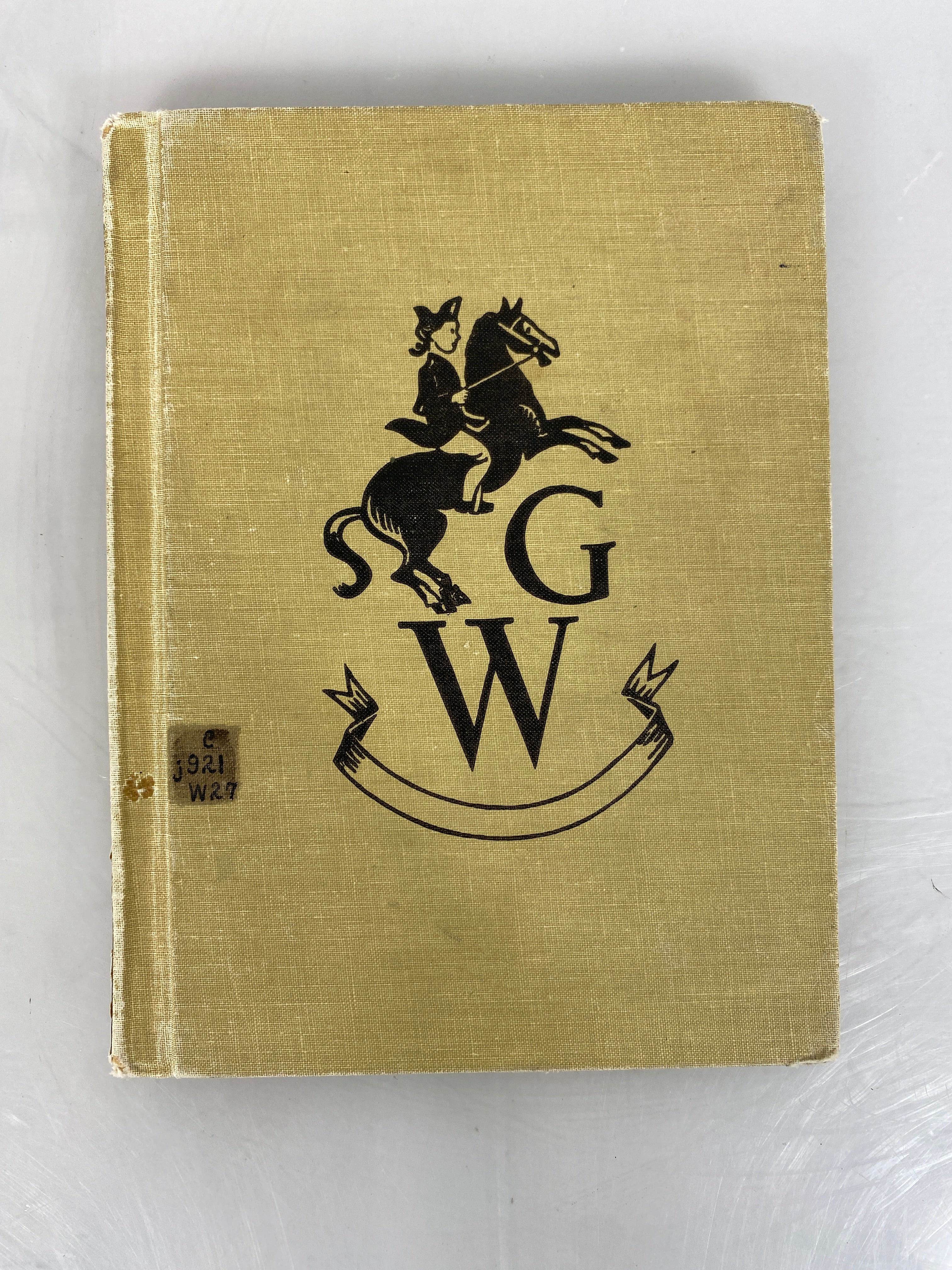George Washington an Initial Biography by Foster 1949 Ex-Library HC