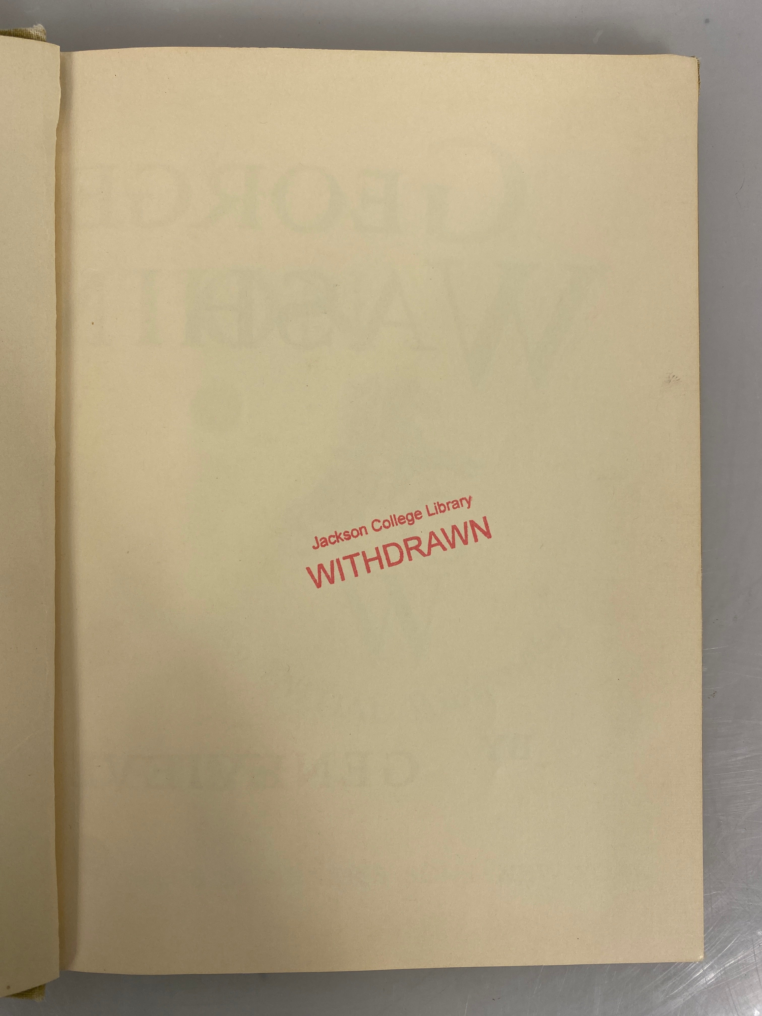 George Washington an Initial Biography by Foster 1949 Ex-Library HC