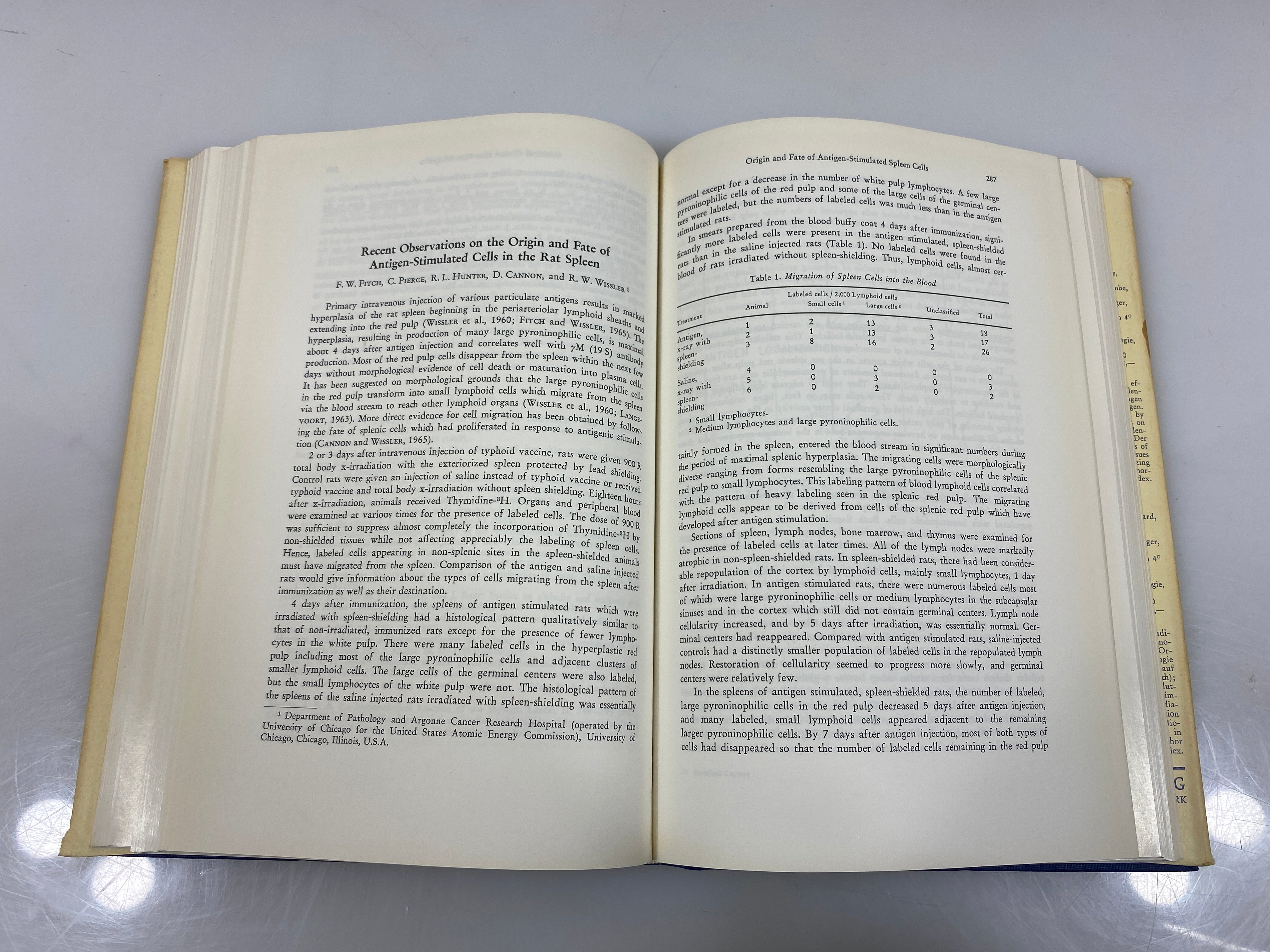 Germinal Centers in Immune Responses Symposium 1967 Ex-library HCDJ