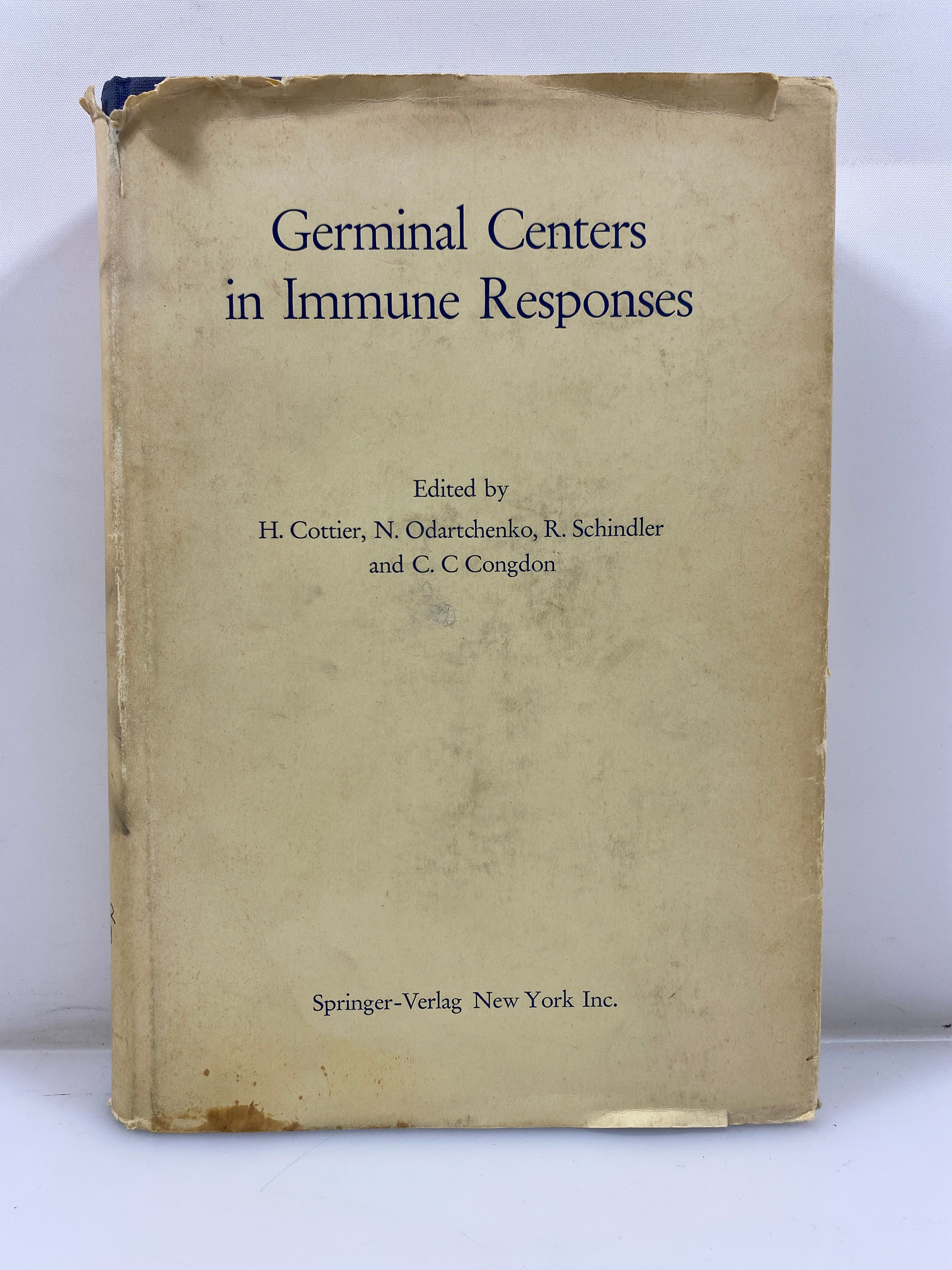 Germinal Centers in Immune Responses Symposium 1967 Ex-library HCDJ