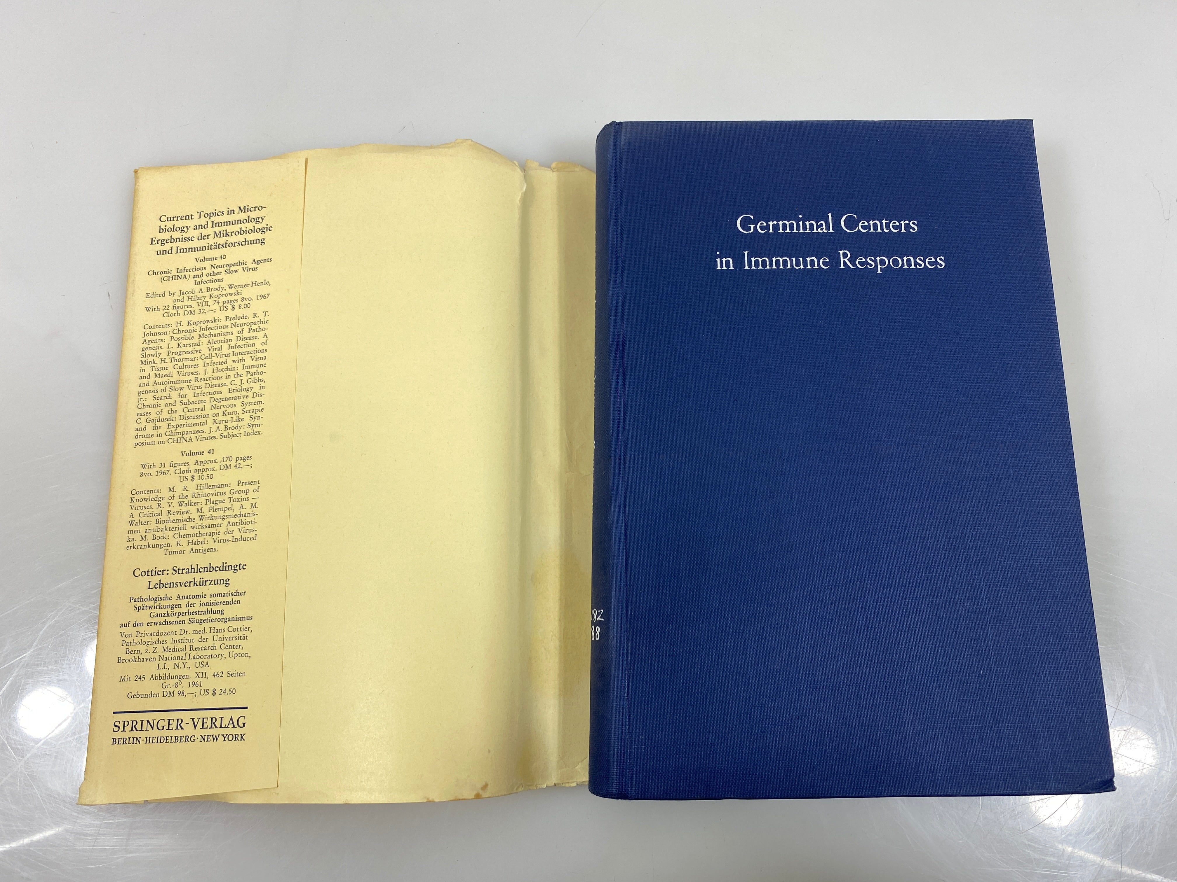 Germinal Centers in Immune Responses Symposium 1967 Ex-library HCDJ