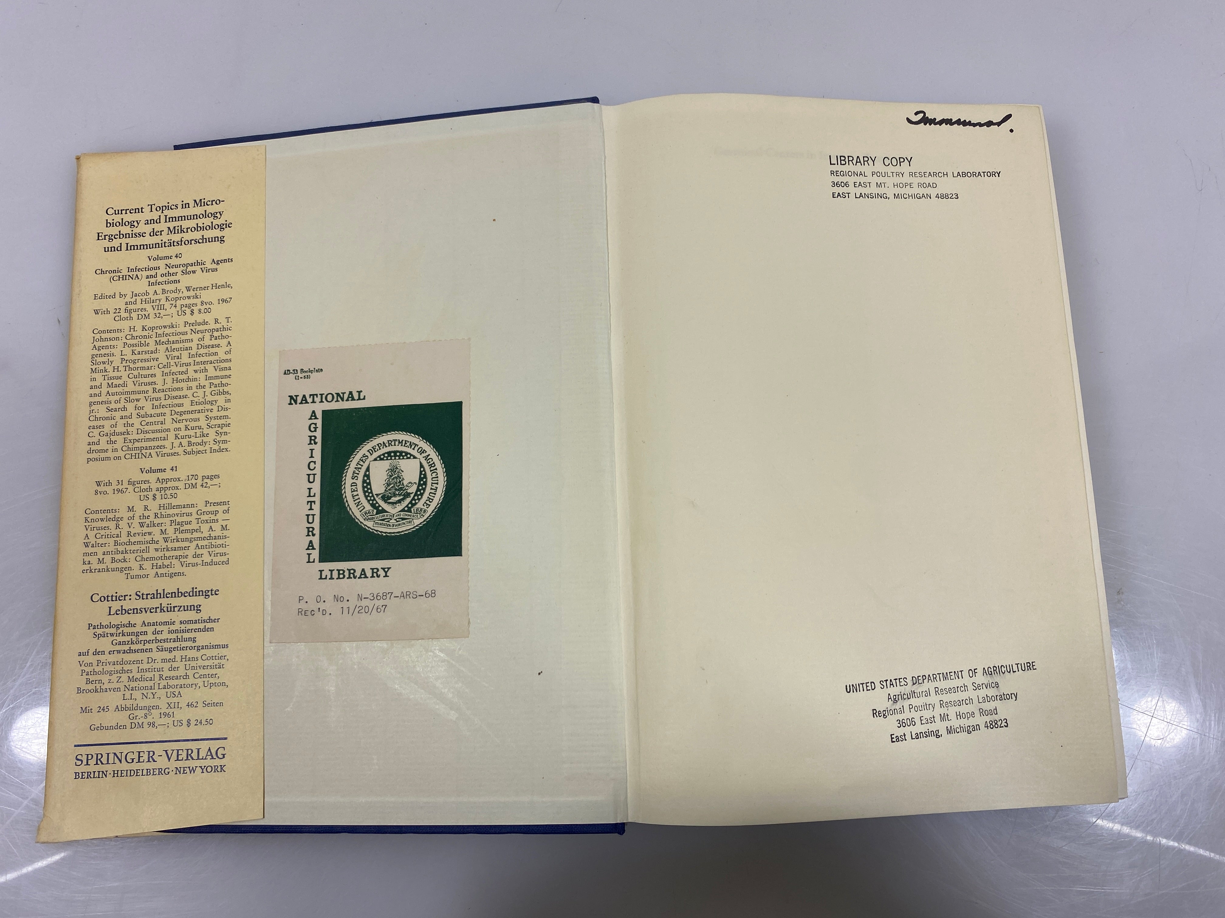 Germinal Centers in Immune Responses Symposium 1967 Ex-library HCDJ